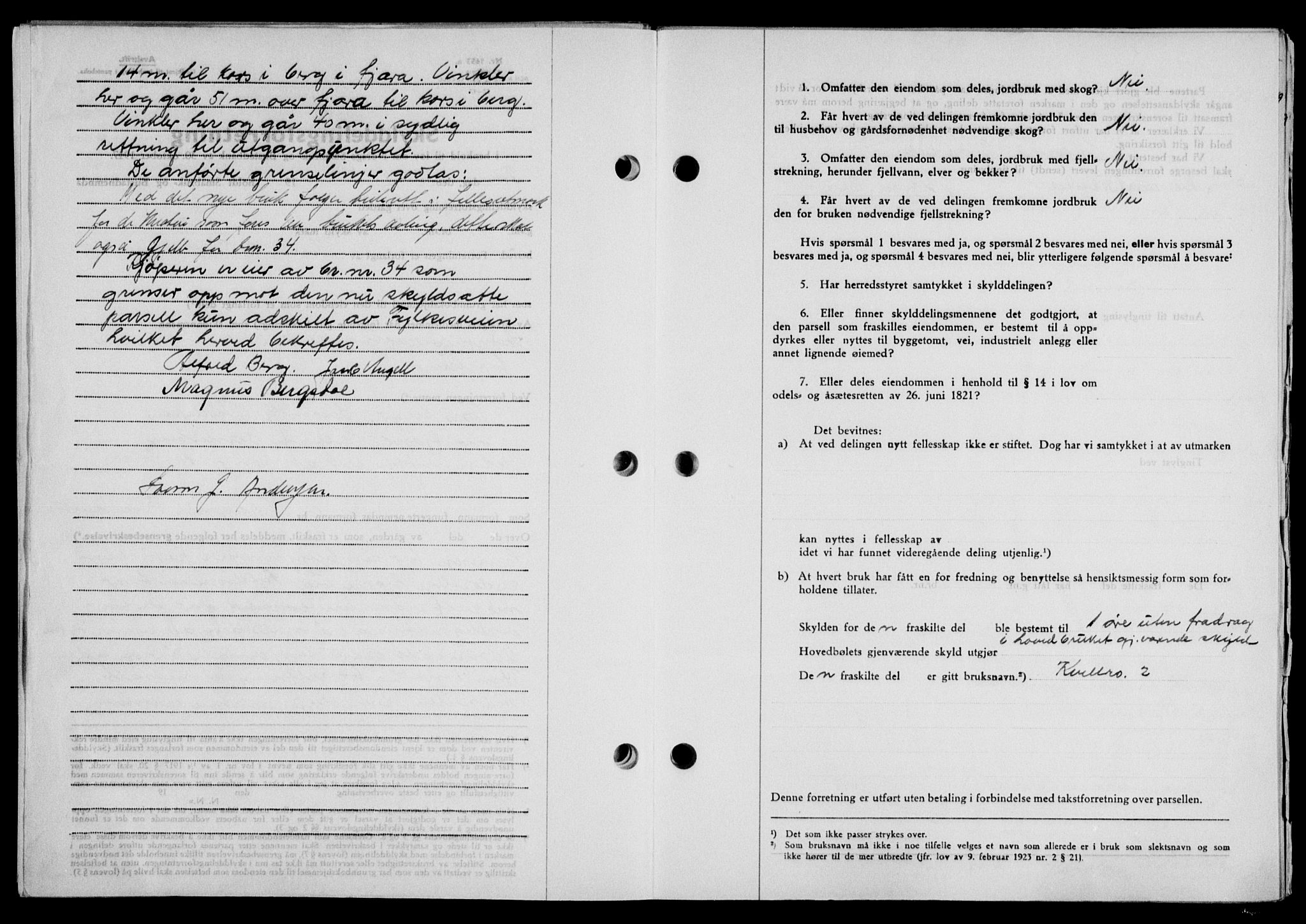 Lofoten sorenskriveri, SAT/A-0017/1/2/2C/L0022a: Mortgage book no. 22a, 1949-1950, Diary no: : 2452/1949