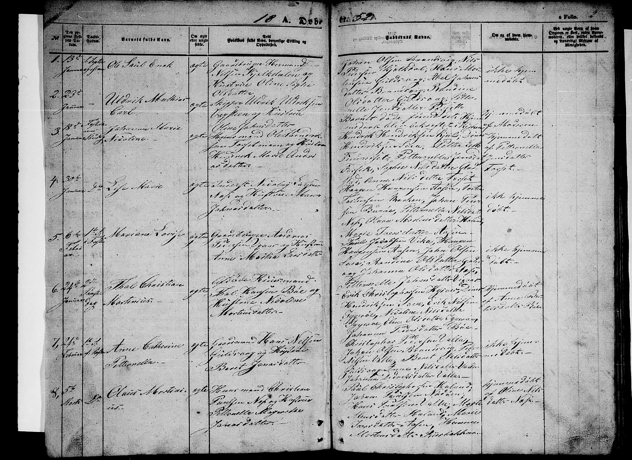 Ministerialprotokoller, klokkerbøker og fødselsregistre - Nordland, AV/SAT-A-1459/816/L0251: Parish register (copy) no. 816C01, 1852-1870, p. 2