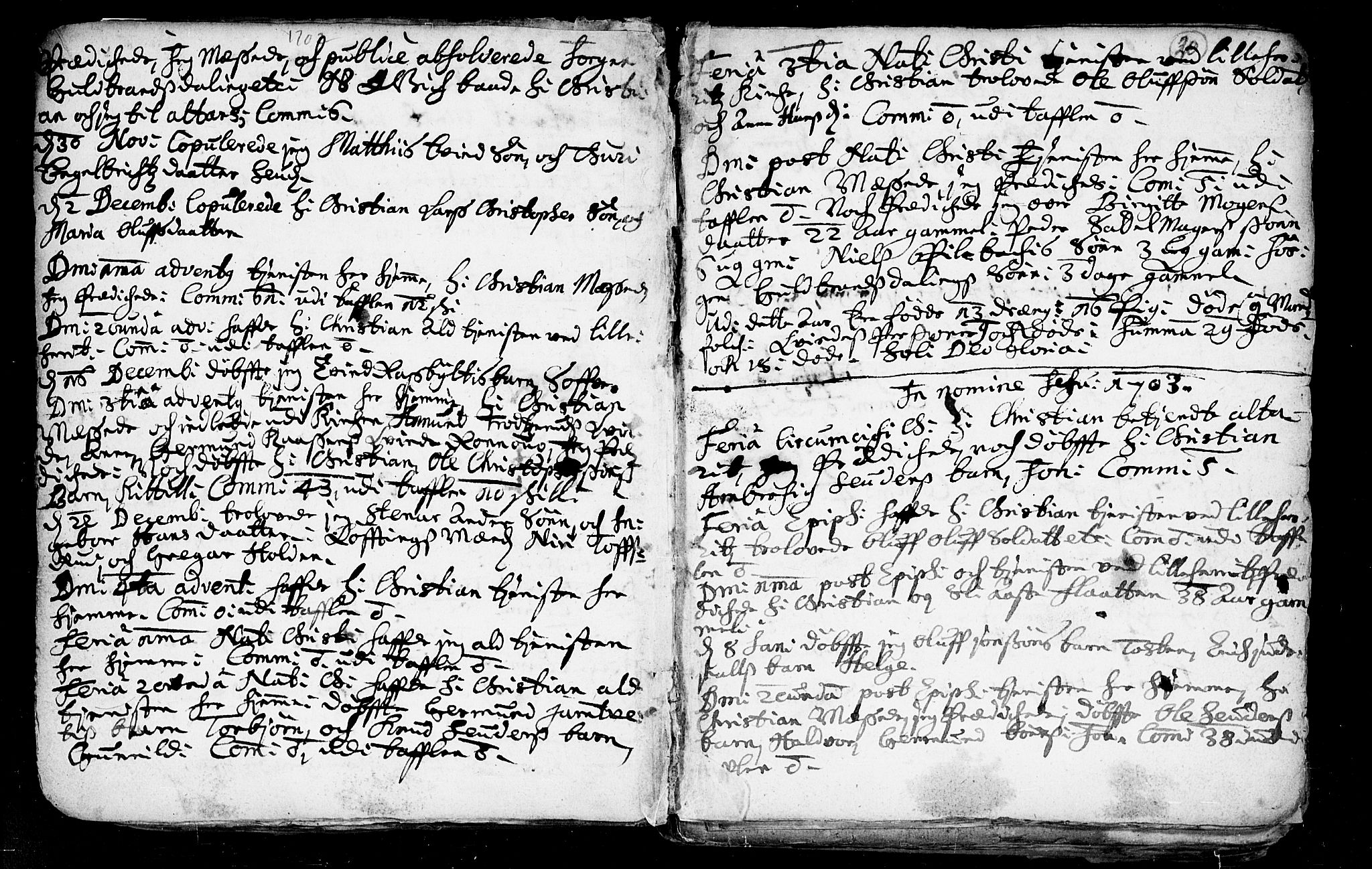 Heddal kirkebøker, SAKO/A-268/F/Fa/L0002: Parish register (official) no. I 2, 1699-1722, p. 20