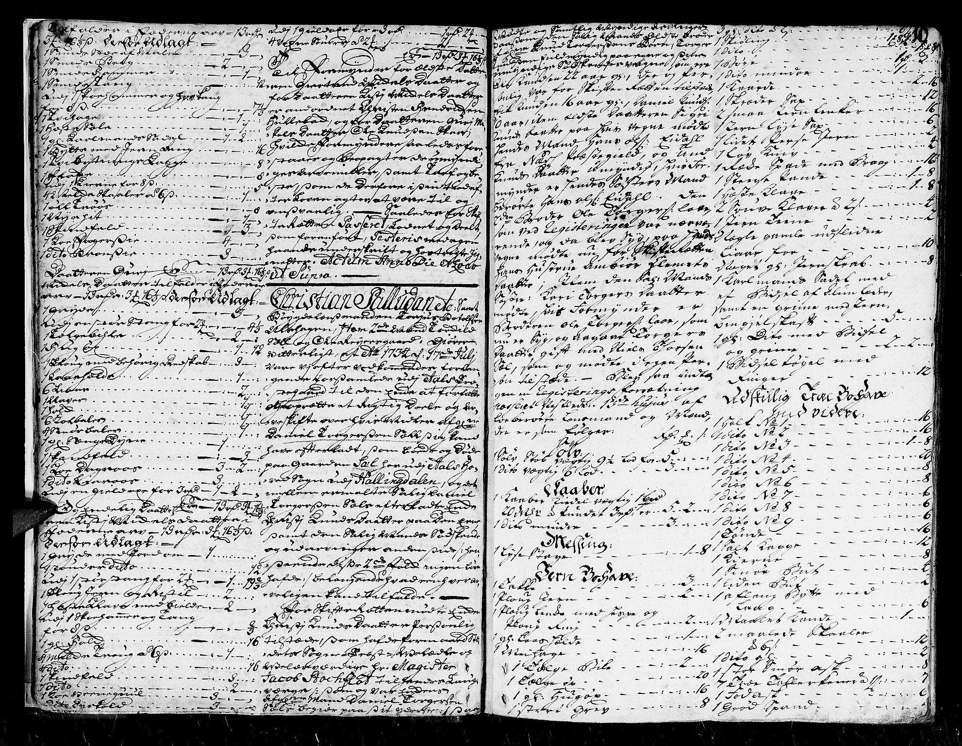 Ringerike og Hallingdal sorenskriveri, AV/SAKO-A-81/H/Ha/L0010: Skifteprotokoll, 1734-1737, p. 9b-10a