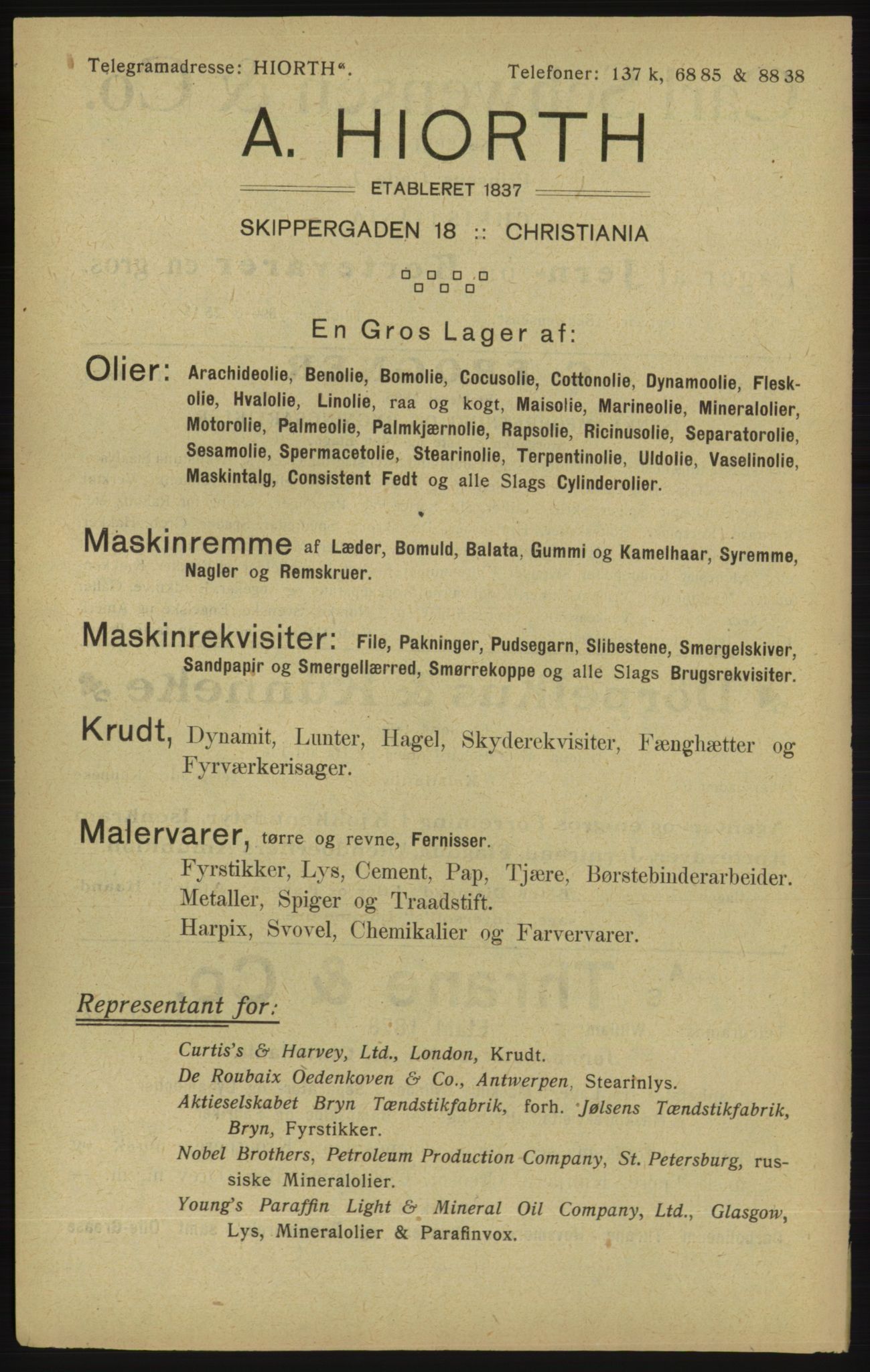 Kristiania/Oslo adressebok, PUBL/-, 1913, p. 8