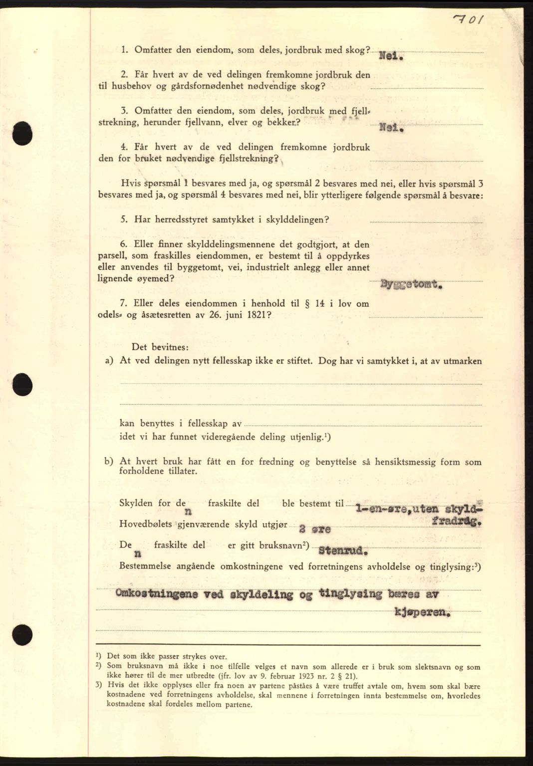 Nordmøre sorenskriveri, AV/SAT-A-4132/1/2/2Ca: Mortgage book no. A93, 1942-1942, Diary no: : 2363/1942