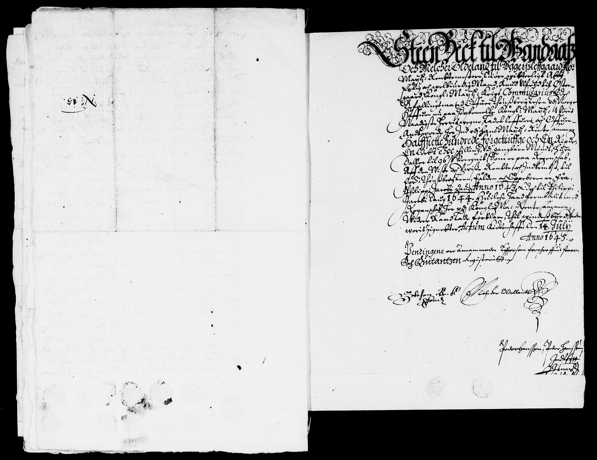 Rentekammeret inntil 1814, Reviderte regnskaper, Lensregnskaper, AV/RA-EA-5023/R/Rb/Rbo/L0024: Tønsberg len, 1642-1644