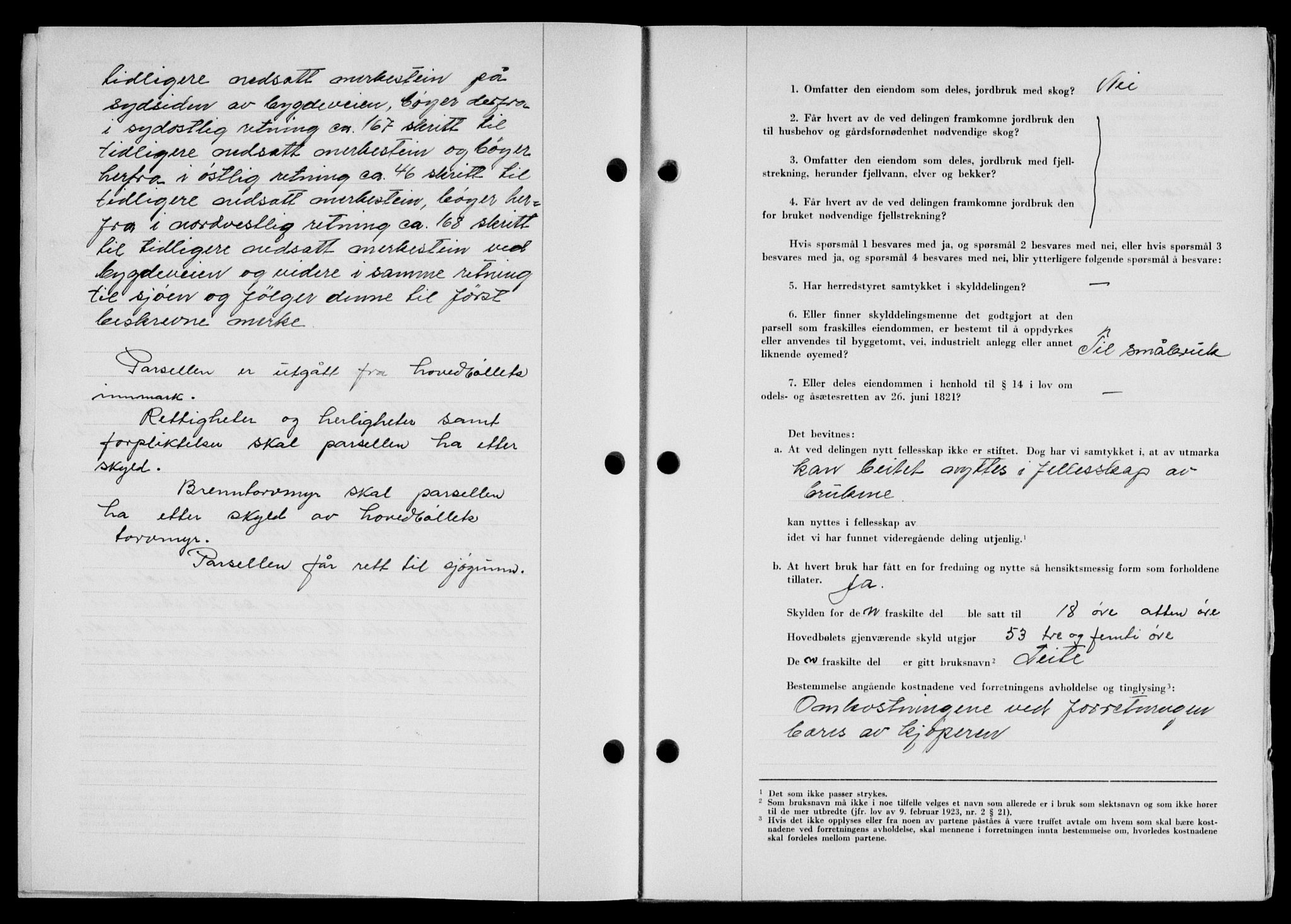 Lofoten sorenskriveri, SAT/A-0017/1/2/2C/L0021a: Mortgage book no. 21a, 1949-1949, Diary no: : 1592/1949