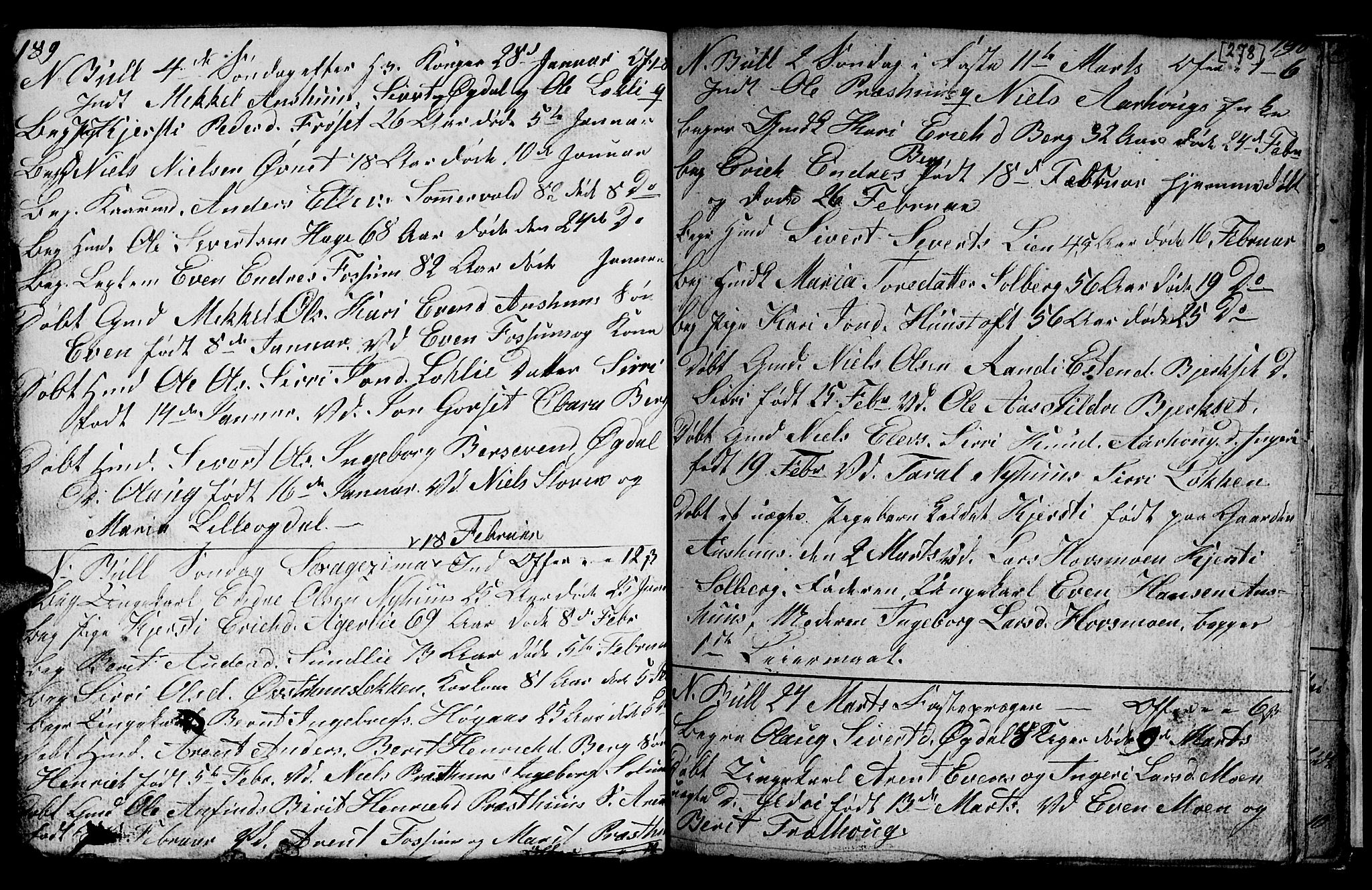 Ministerialprotokoller, klokkerbøker og fødselsregistre - Sør-Trøndelag, SAT/A-1456/689/L1042: Parish register (copy) no. 689C01, 1812-1841, p. 277-278
