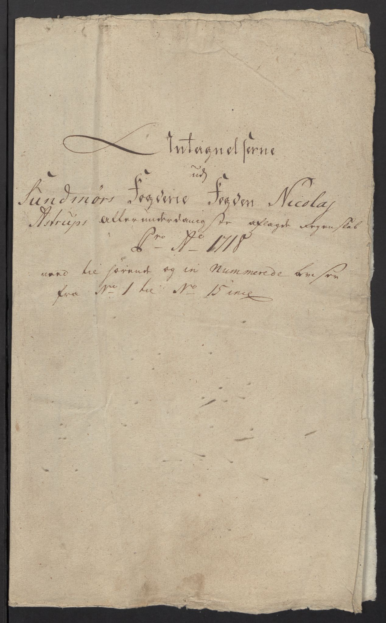 Rentekammeret inntil 1814, Reviderte regnskaper, Fogderegnskap, RA/EA-4092/R54/L3570: Fogderegnskap Sunnmøre, 1718, p. 256