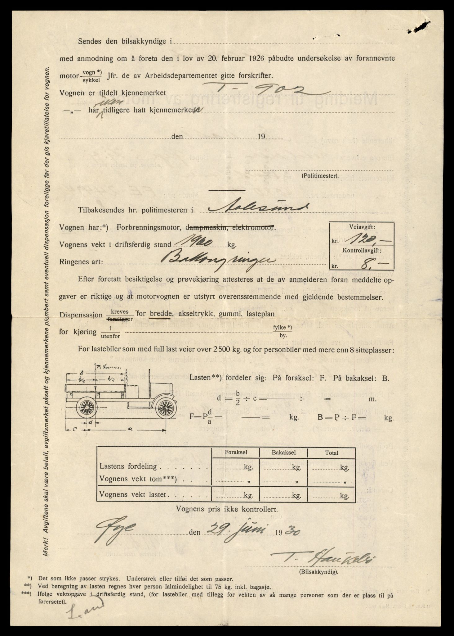 Møre og Romsdal vegkontor - Ålesund trafikkstasjon, AV/SAT-A-4099/F/Fe/L0023: Registreringskort for kjøretøy T 10695 - T 10809, 1927-1998, p. 2902