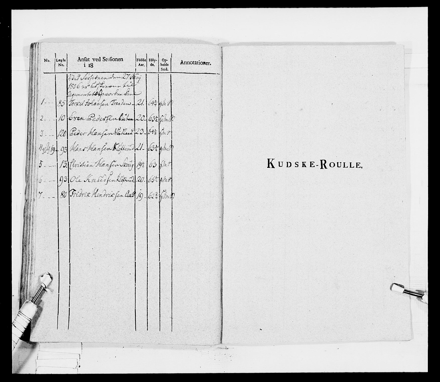 Generalitets- og kommissariatskollegiet, Det kongelige norske kommissariatskollegium, RA/EA-5420/E/Eh/L0032b: Nordafjelske gevorbne infanteriregiment, 1806, p. 612