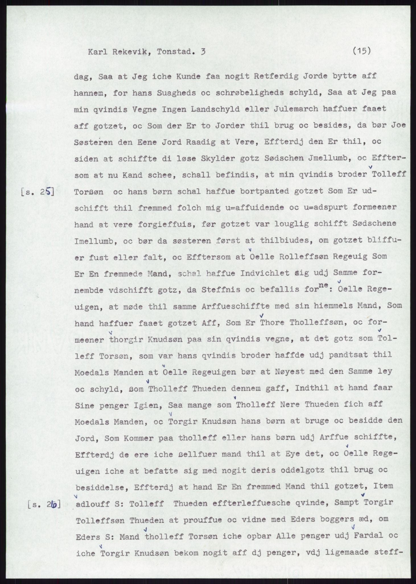 Samlinger til kildeutgivelse, Diplomavskriftsamlingen, AV/RA-EA-4053/H/Ha, p. 2405