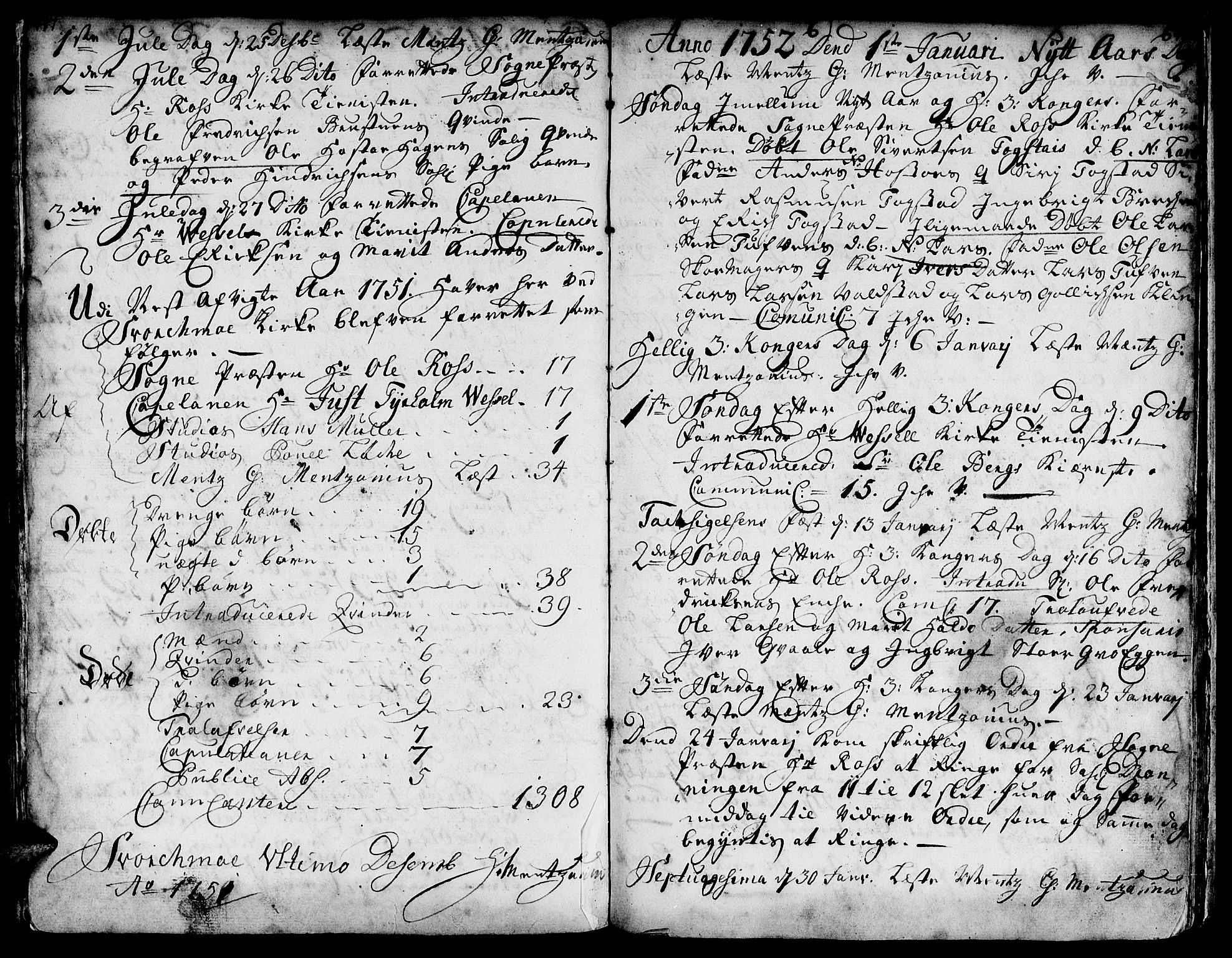 Ministerialprotokoller, klokkerbøker og fødselsregistre - Sør-Trøndelag, SAT/A-1456/671/L0839: Parish register (official) no. 671A01, 1730-1755, p. 417-418