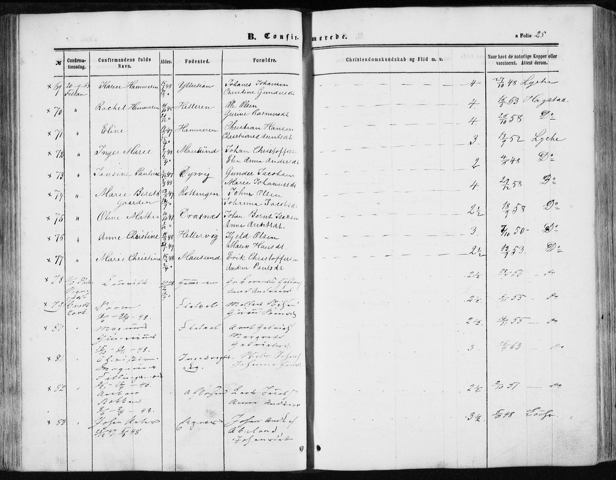 Ministerialprotokoller, klokkerbøker og fødselsregistre - Sør-Trøndelag, AV/SAT-A-1456/634/L0531: Parish register (official) no. 634A07, 1861-1870, p. 25