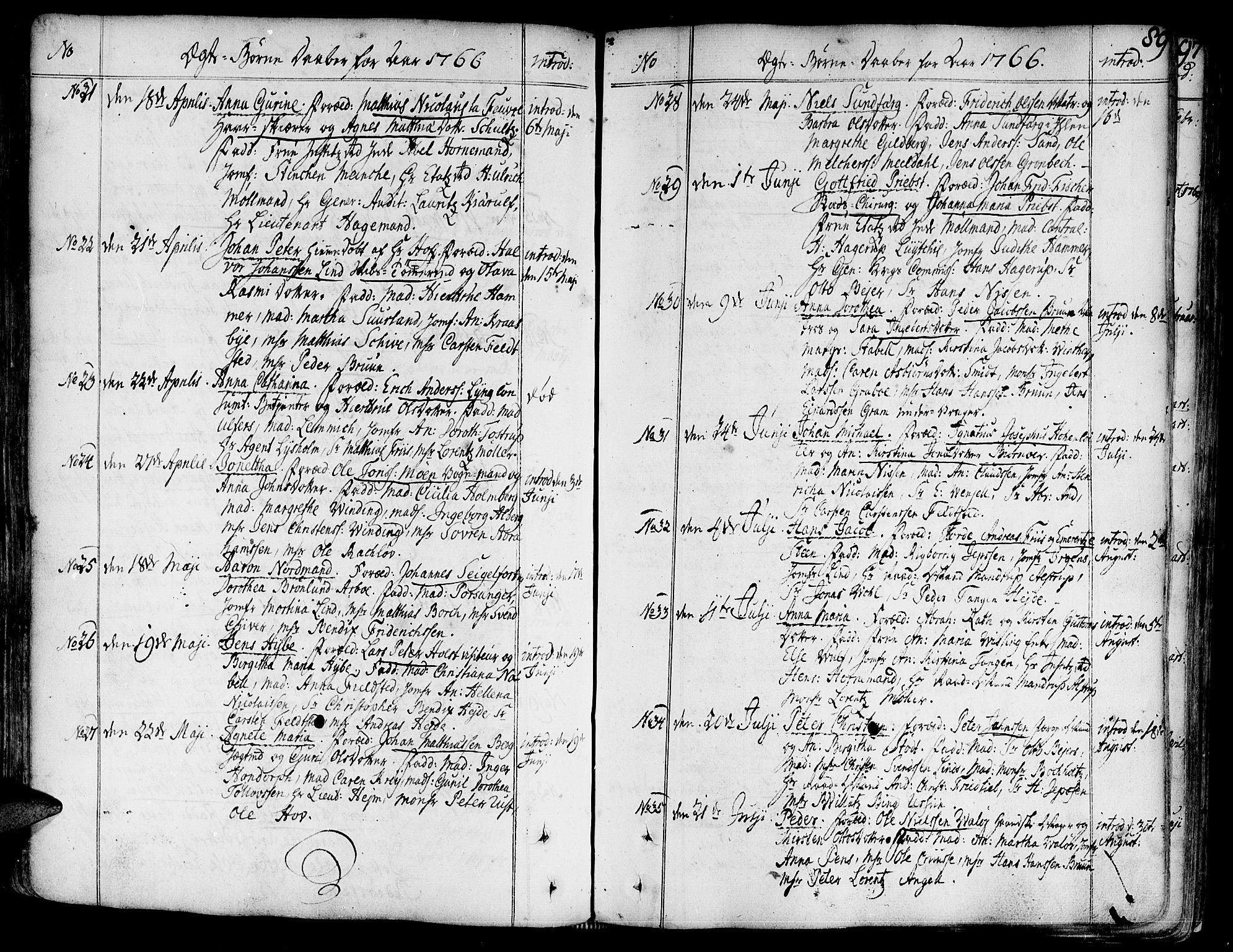 Ministerialprotokoller, klokkerbøker og fødselsregistre - Sør-Trøndelag, SAT/A-1456/602/L0103: Parish register (official) no. 602A01, 1732-1774, p. 89