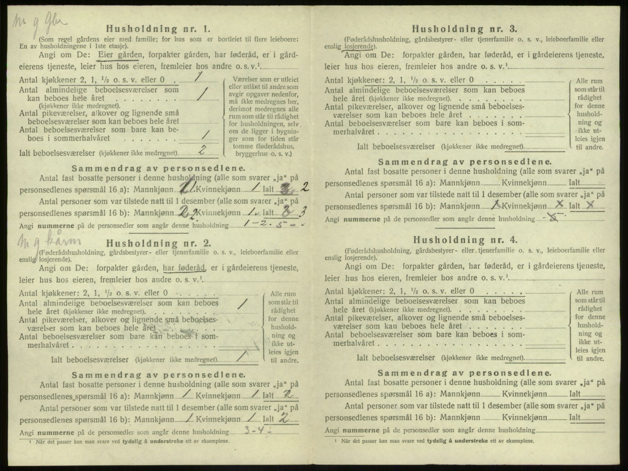 SAB, 1920 census for Nord-Vågsøy, 1920, p. 123