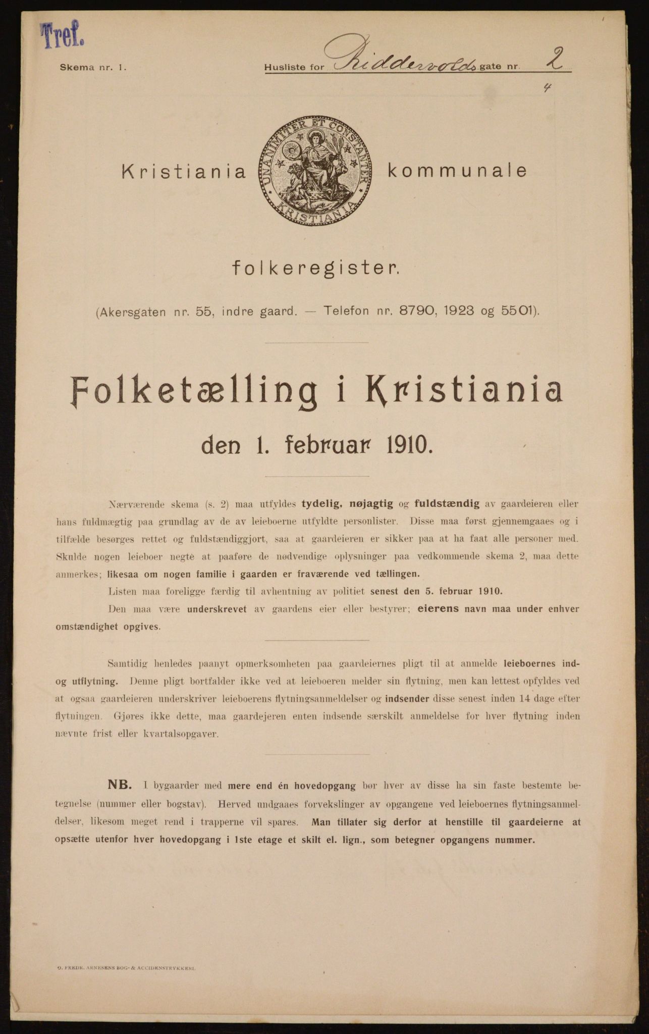 OBA, Municipal Census 1910 for Kristiania, 1910, p. 79363