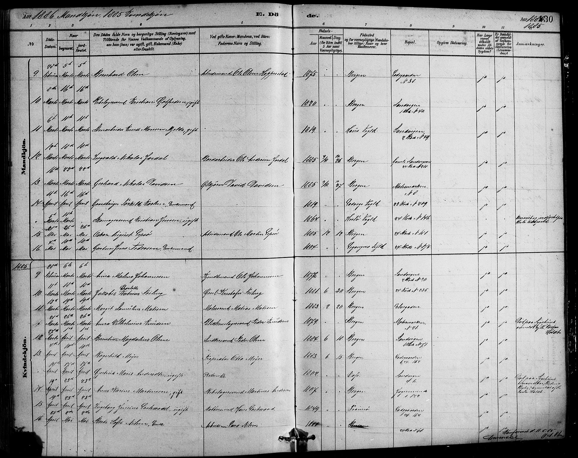 Sandviken Sokneprestembete, SAB/A-77601/H/Hb/L0001: Parish register (copy) no. A 2, 1879-1892, p. 430