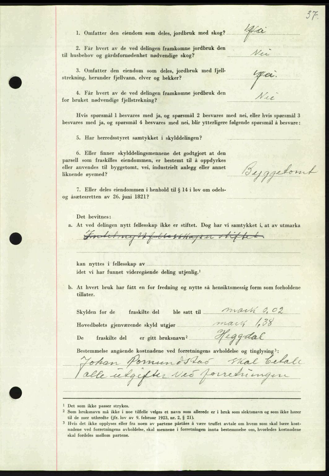 Nordmøre sorenskriveri, AV/SAT-A-4132/1/2/2Ca: Mortgage book no. A102, 1946-1946, Diary no: : 1346/1946