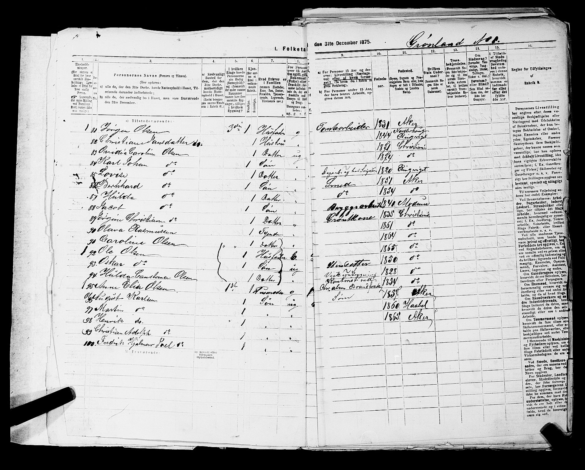 RA, 1875 census for 0301 Kristiania, 1875, p. 7388