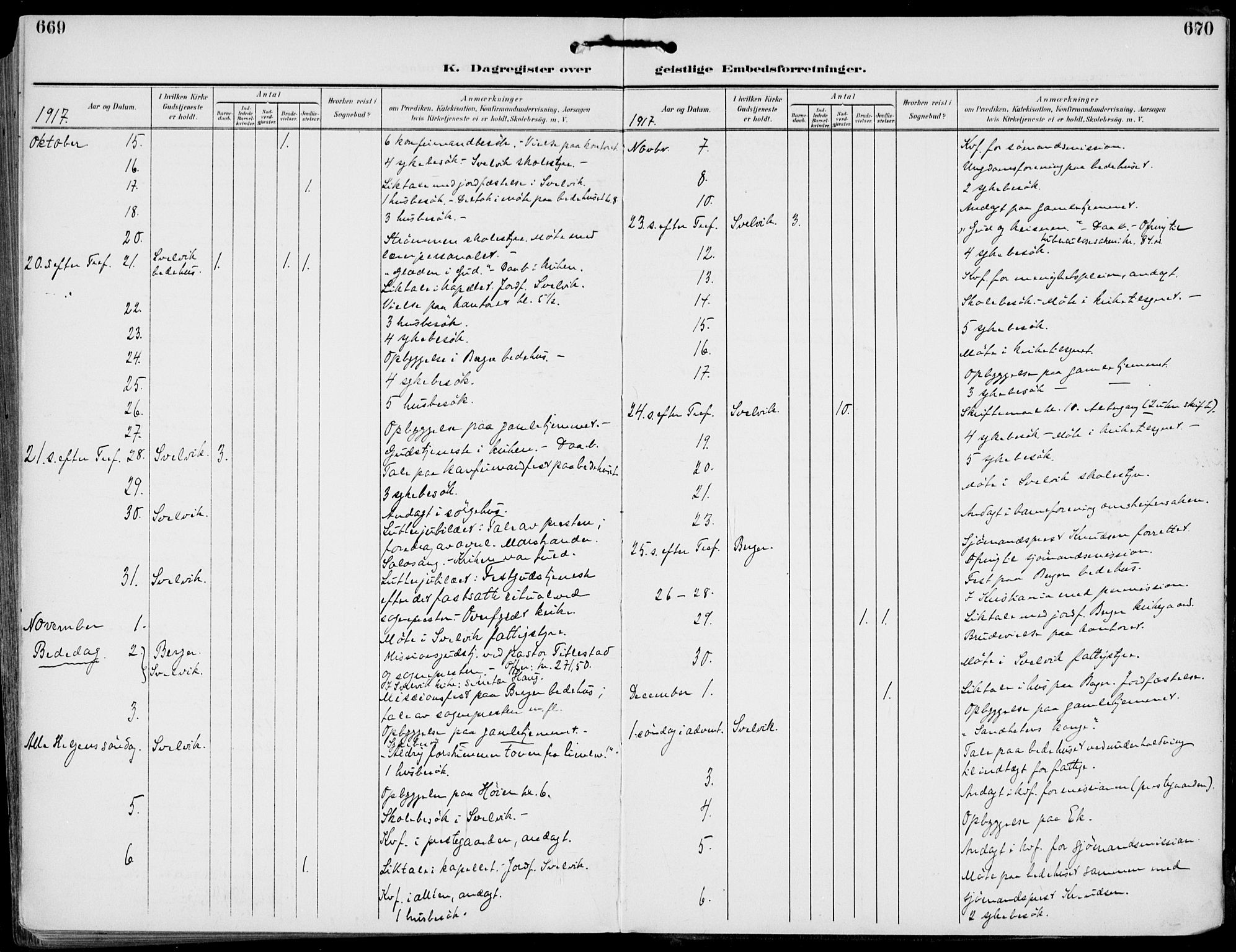 Strømm kirkebøker, AV/SAKO-A-322/F/Fb/L0002: Parish register (official) no. II 2, 1900-1919, p. 669-670