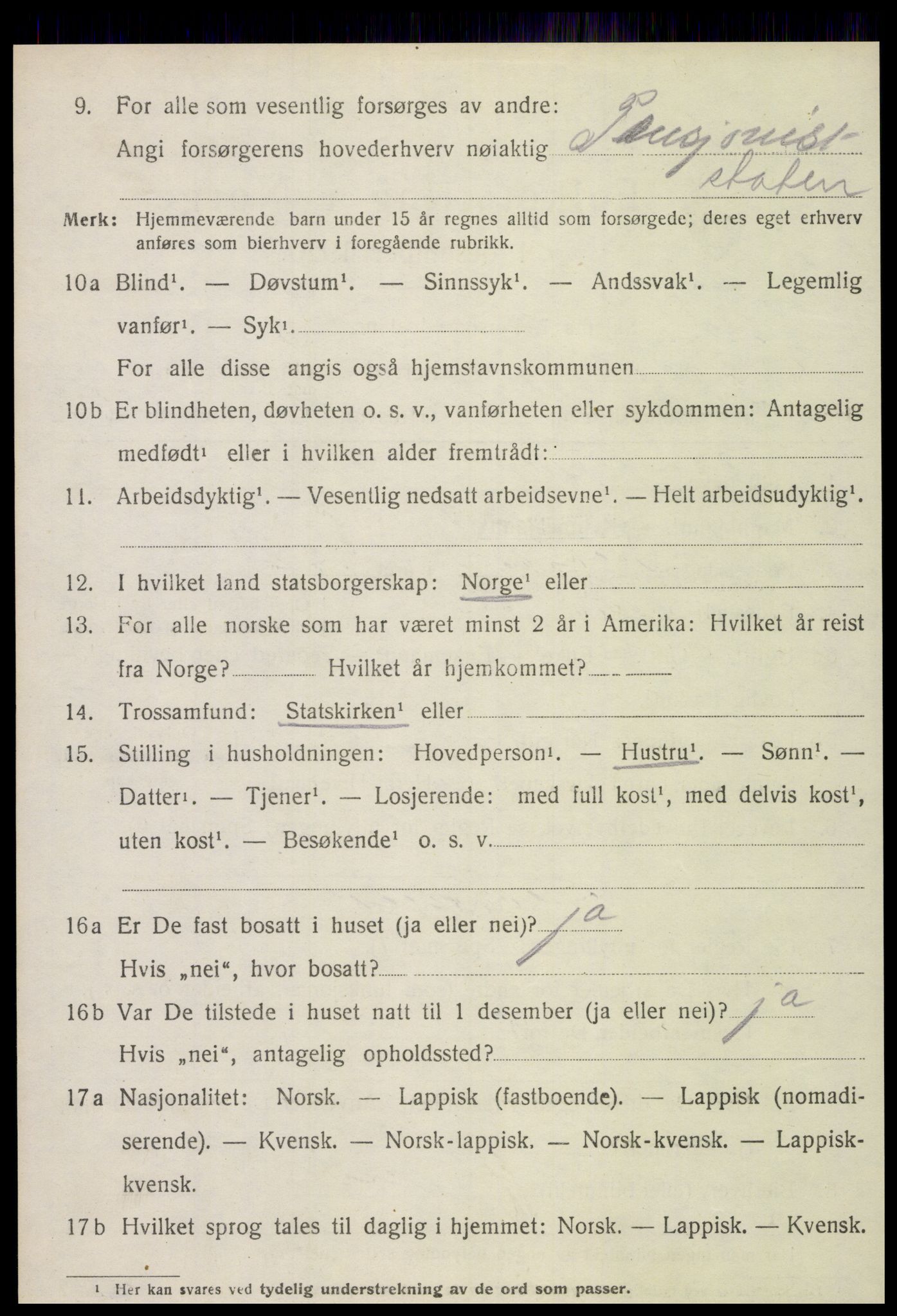 SAT, 1920 census for Stjørdal, 1920, p. 7037