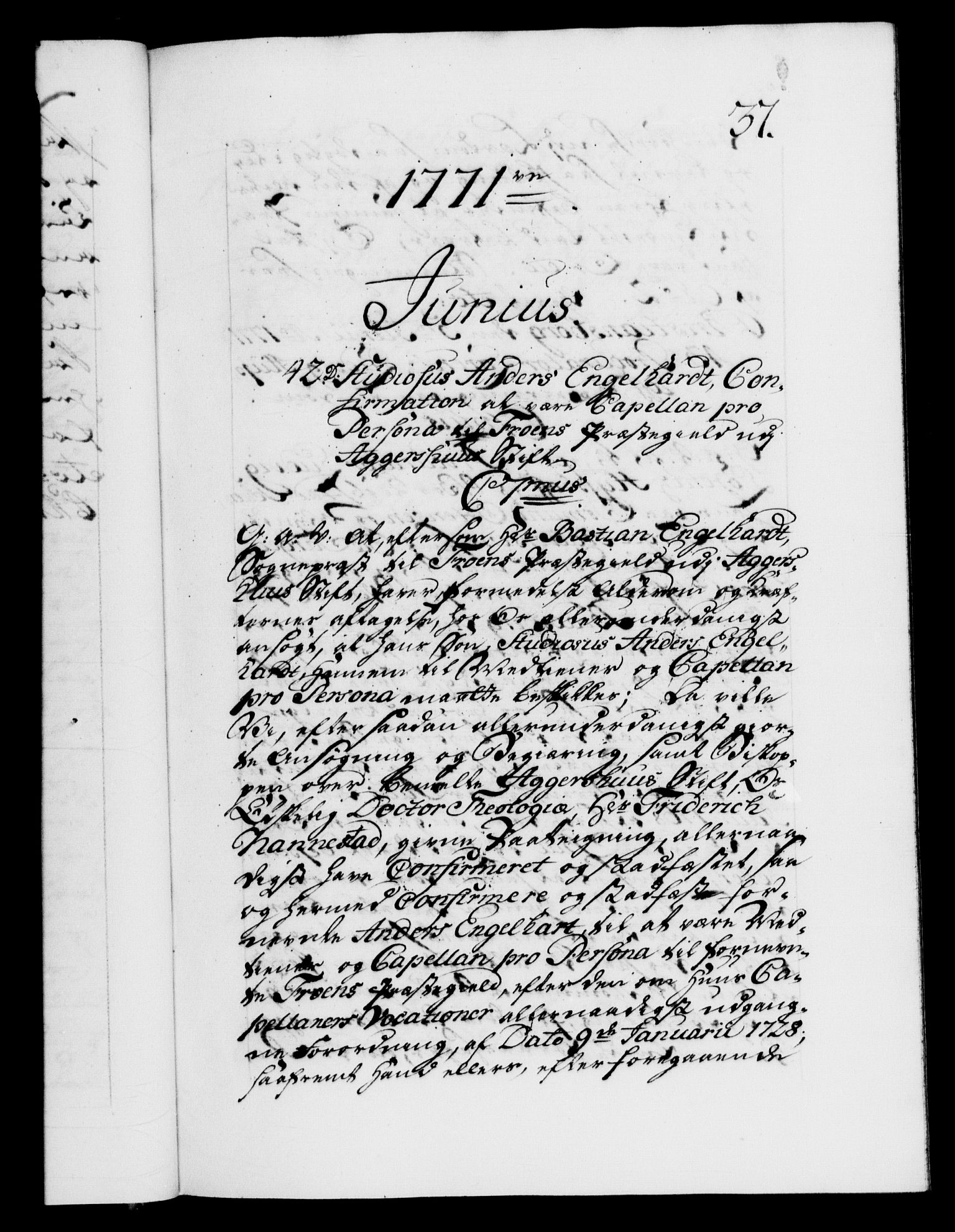 Danske Kanselli 1572-1799, AV/RA-EA-3023/F/Fc/Fca/Fcaa/L0045: Norske registre "Norske eller 3. dept.s åpne brev, 1771-1773, p. 37a