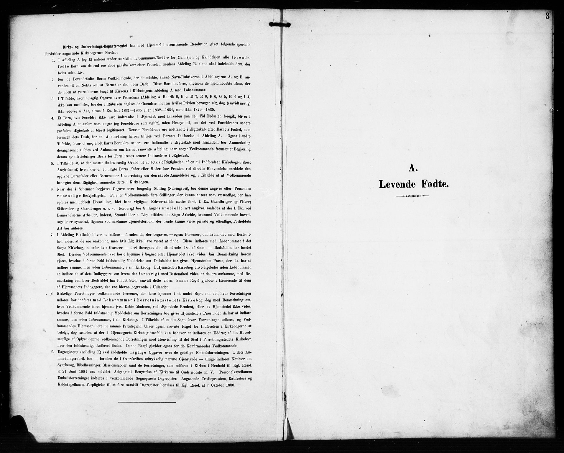 Valle sokneprestkontor, AV/SAK-1111-0044/F/Fb/Fba/L0003: Parish register (copy) no. B 3, 1895-1916, p. 3