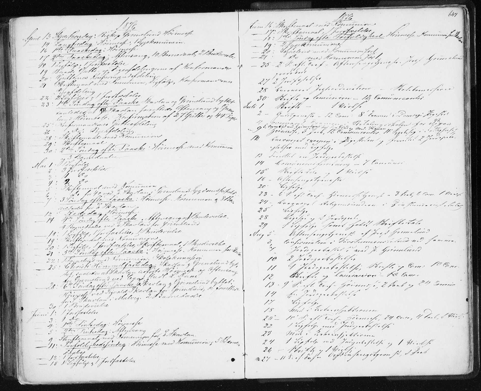 Ministerialprotokoller, klokkerbøker og fødselsregistre - Sør-Trøndelag, SAT/A-1456/601/L0055: Parish register (official) no. 601A23, 1866-1877, p. 647