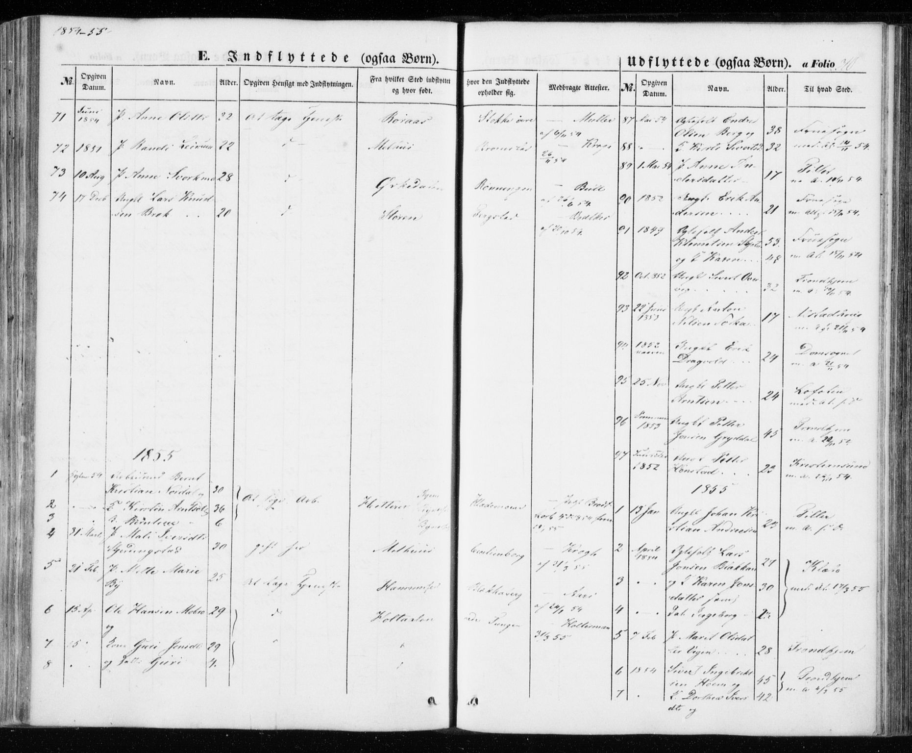 Ministerialprotokoller, klokkerbøker og fødselsregistre - Sør-Trøndelag, SAT/A-1456/606/L0291: Parish register (official) no. 606A06, 1848-1856, p. 310