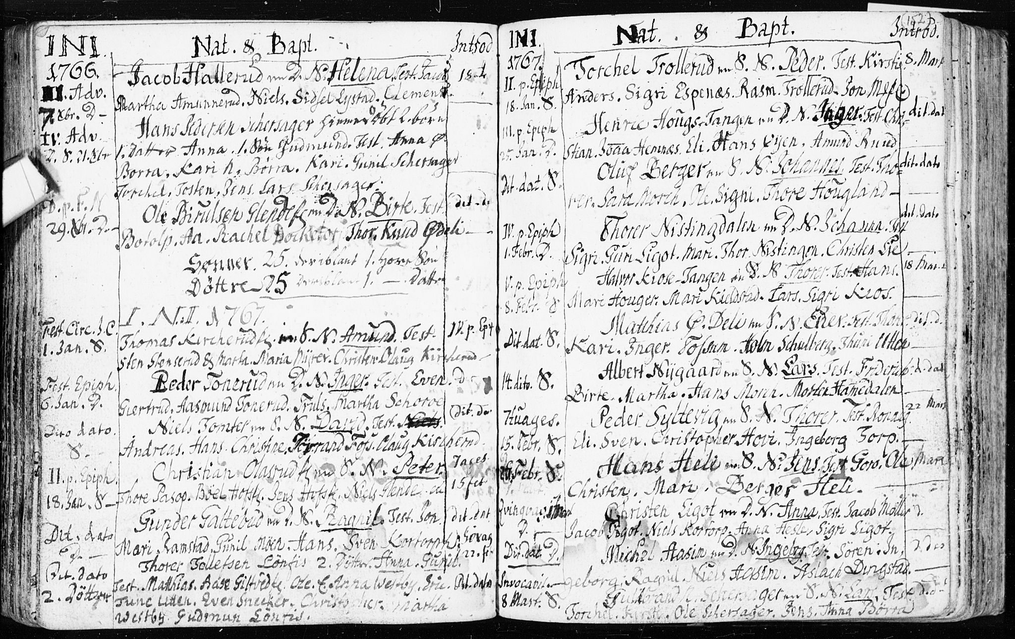 Spydeberg prestekontor Kirkebøker, SAO/A-10924/F/Fa/L0002: Parish register (official) no. I 2, 1739-1780, p. 152