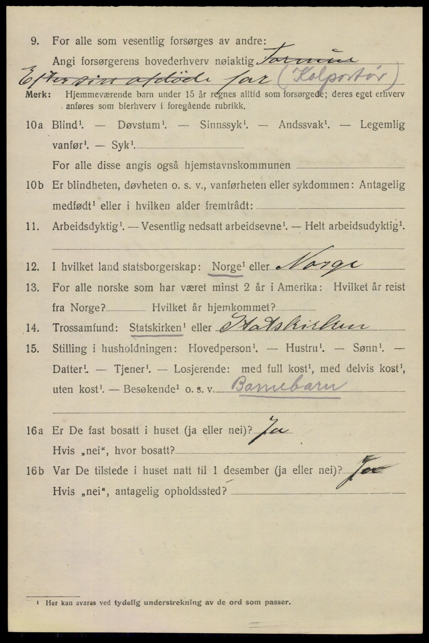 SAO, 1920 census for Fredrikstad, 1920, p. 13882