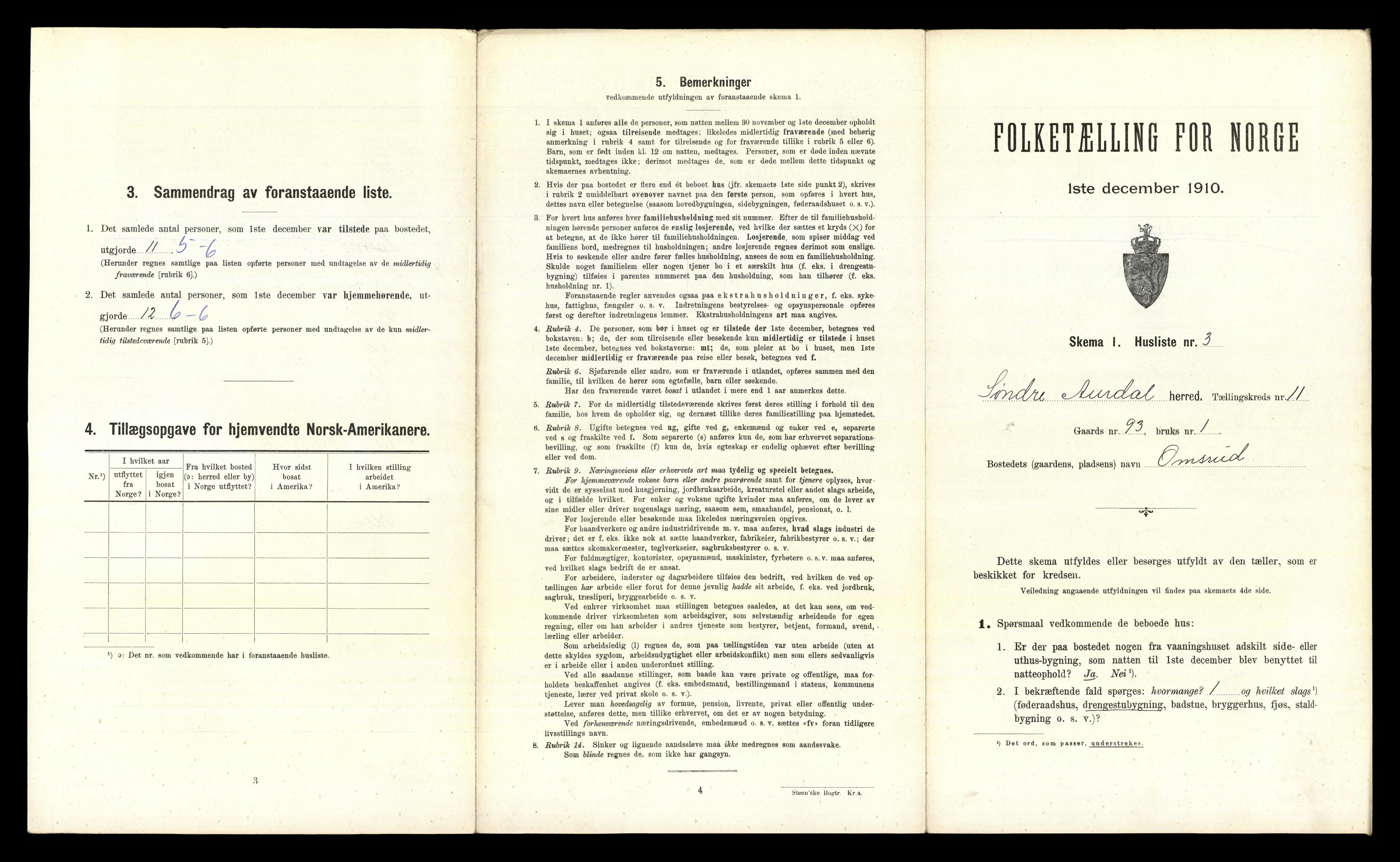 RA, 1910 census for Sør-Aurdal, 1910, p. 1083