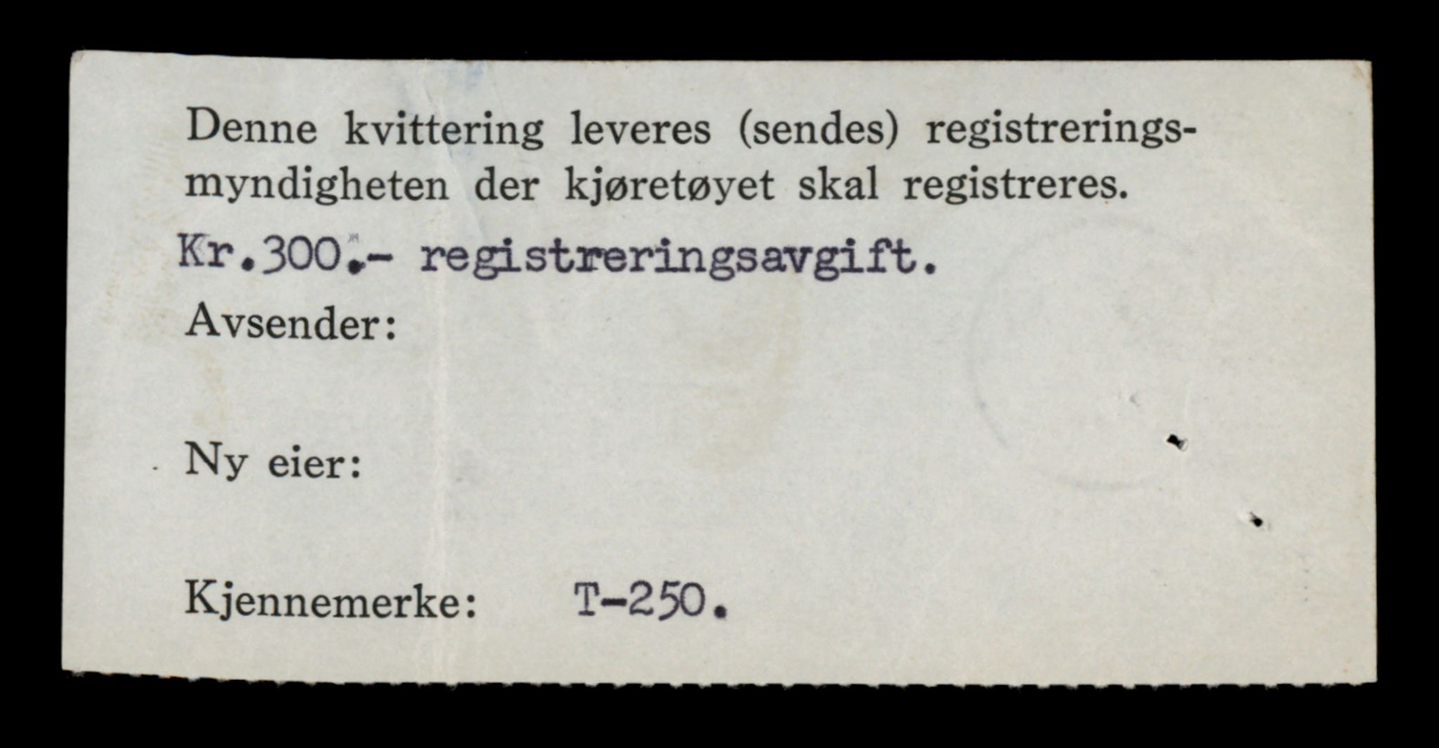 Møre og Romsdal vegkontor - Ålesund trafikkstasjon, SAT/A-4099/F/Fe/L0003: Registreringskort for kjøretøy T 232 - T 340, 1927-1998, p. 511