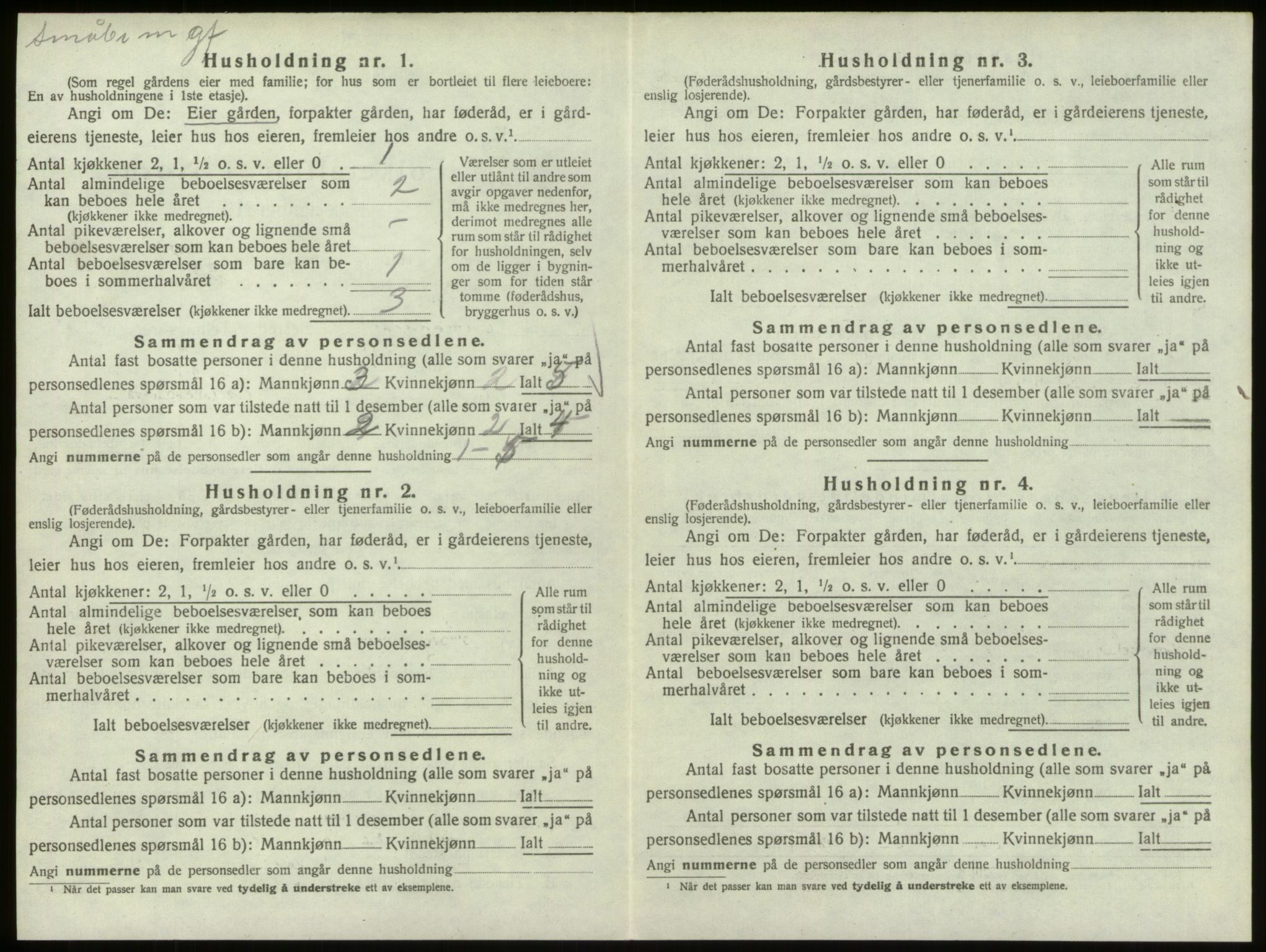 SAO, 1920 census for Hvaler, 1920, p. 1303