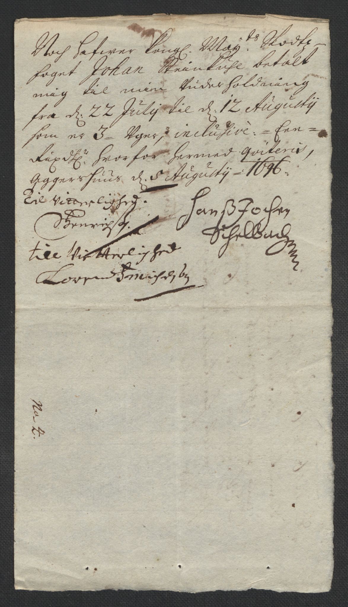 Rentekammeret inntil 1814, Reviderte regnskaper, Fogderegnskap, AV/RA-EA-4092/R10/L0440: Fogderegnskap Aker og Follo, 1696-1697, p. 237