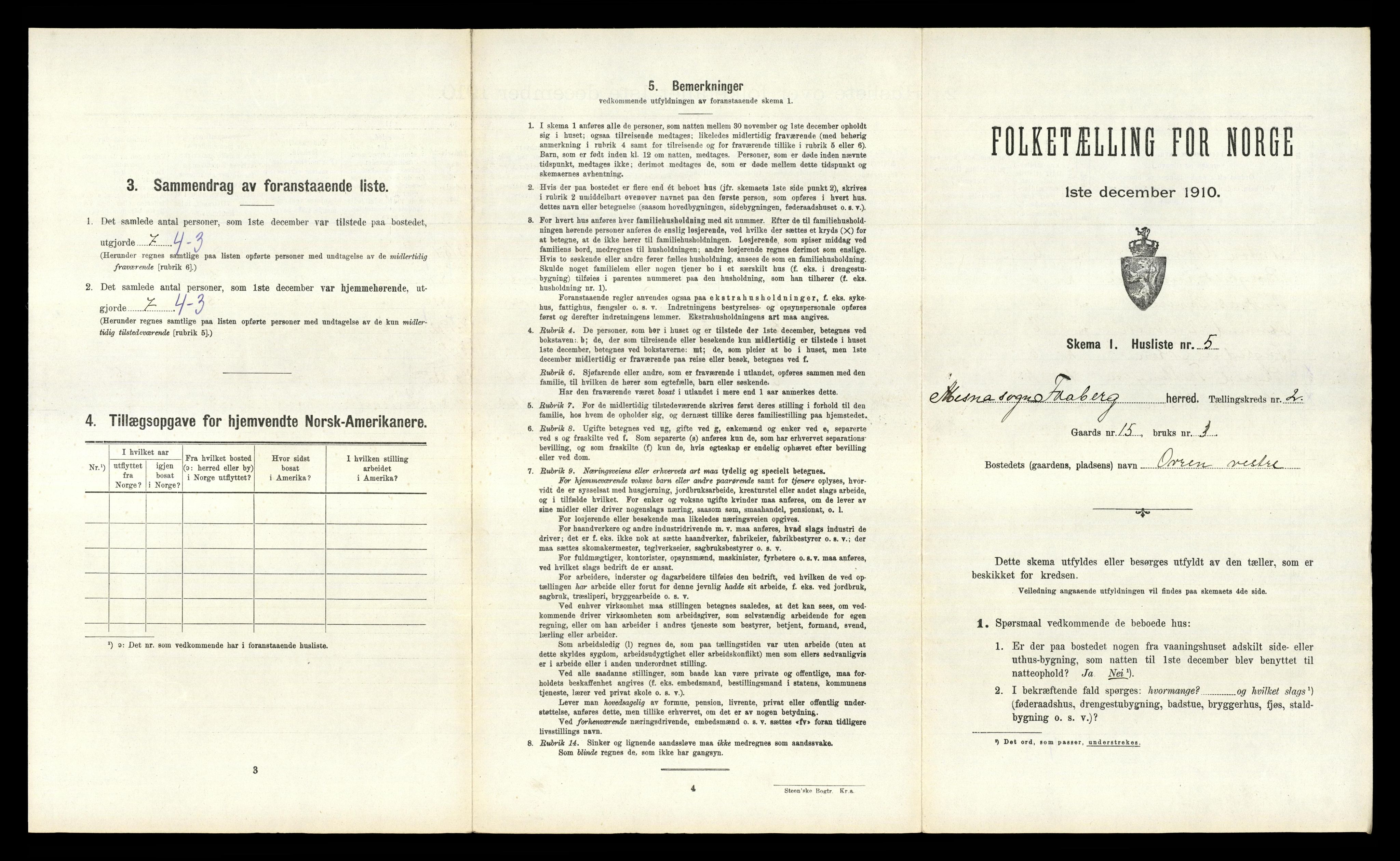 RA, 1910 census for Fåberg, 1910, p. 194