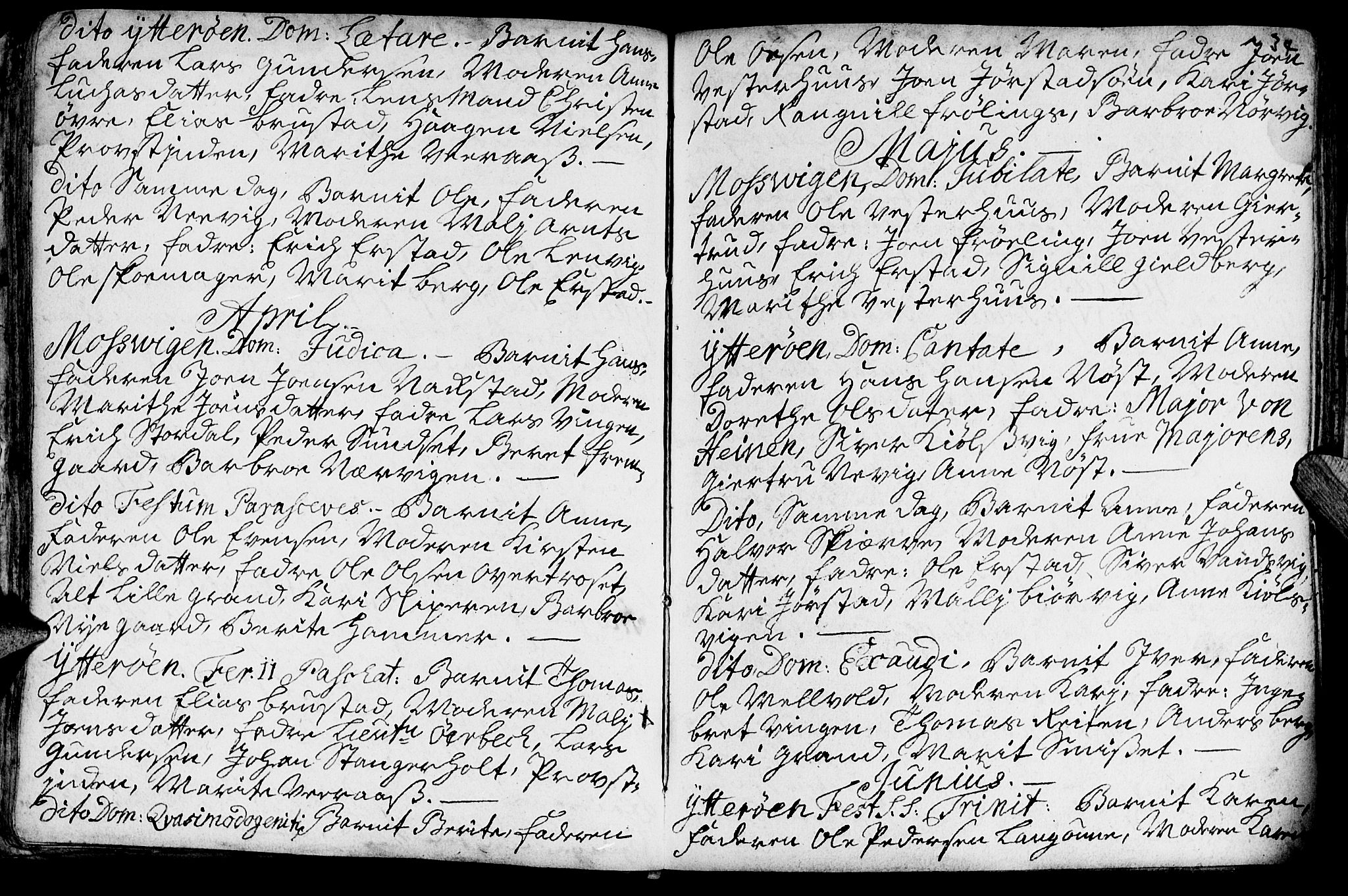 Ministerialprotokoller, klokkerbøker og fødselsregistre - Nord-Trøndelag, SAT/A-1458/722/L0215: Parish register (official) no. 722A02, 1718-1755, p. 34