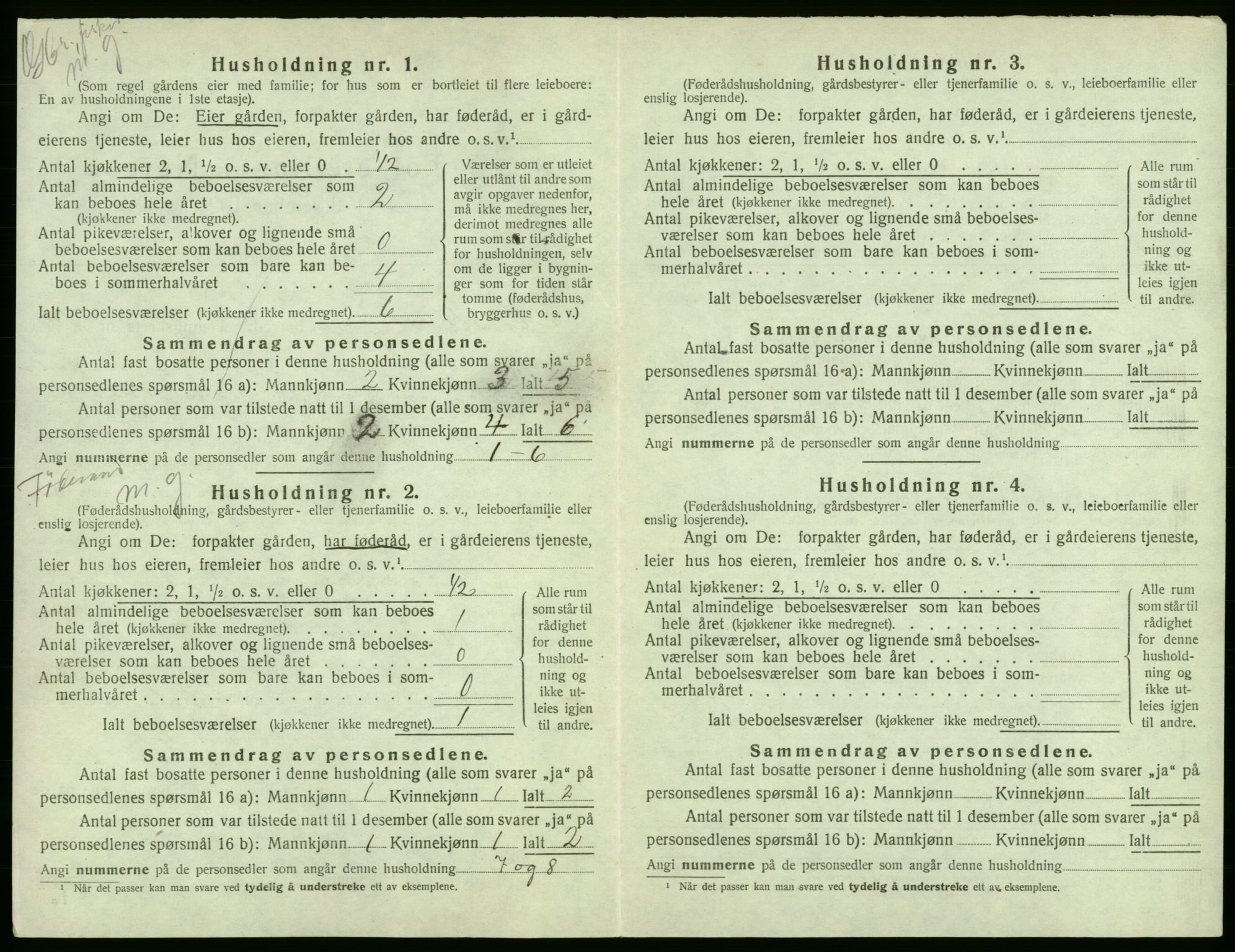 SAB, 1920 census for Austevoll, 1920, p. 745