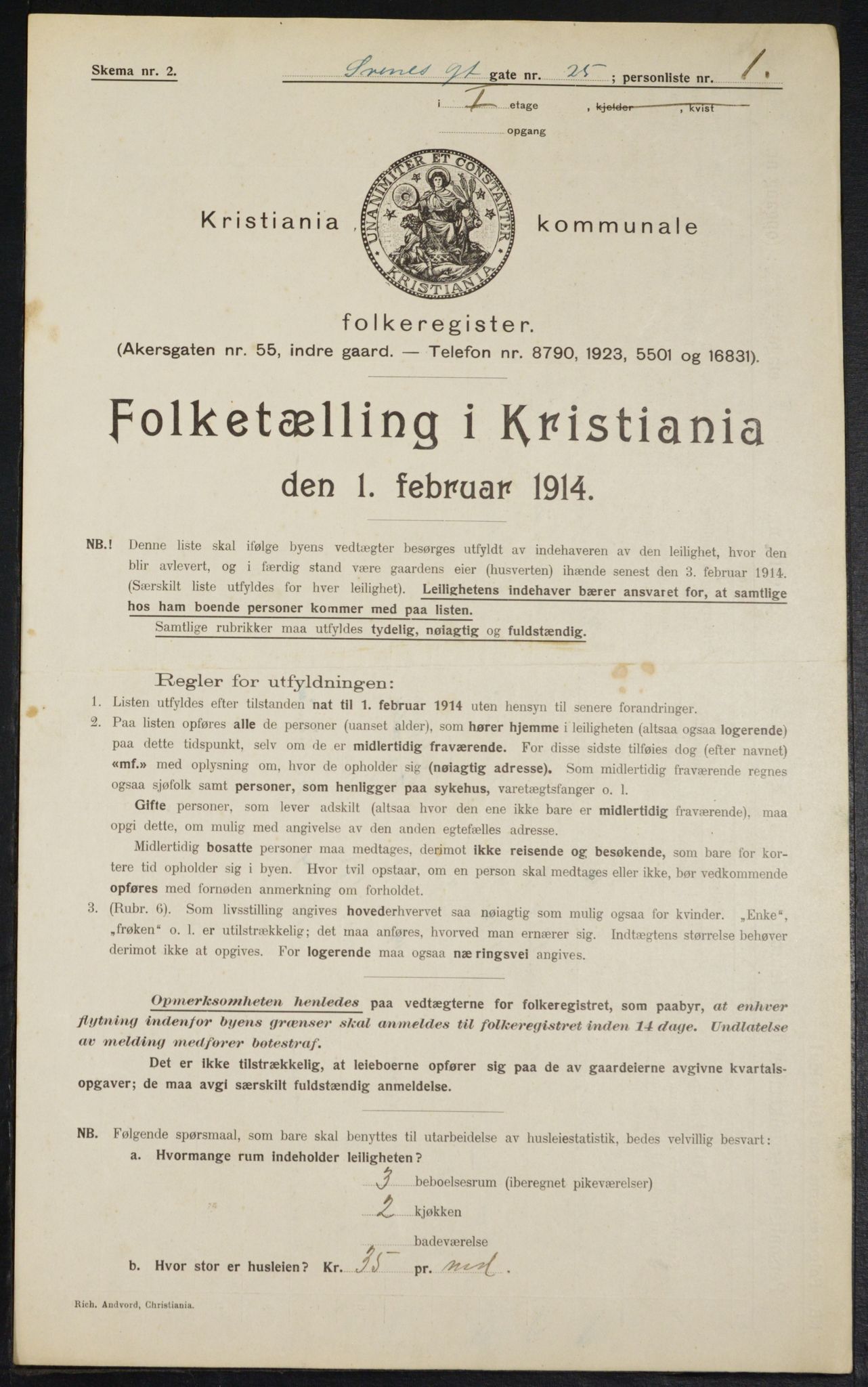 OBA, Municipal Census 1914 for Kristiania, 1914, p. 106779