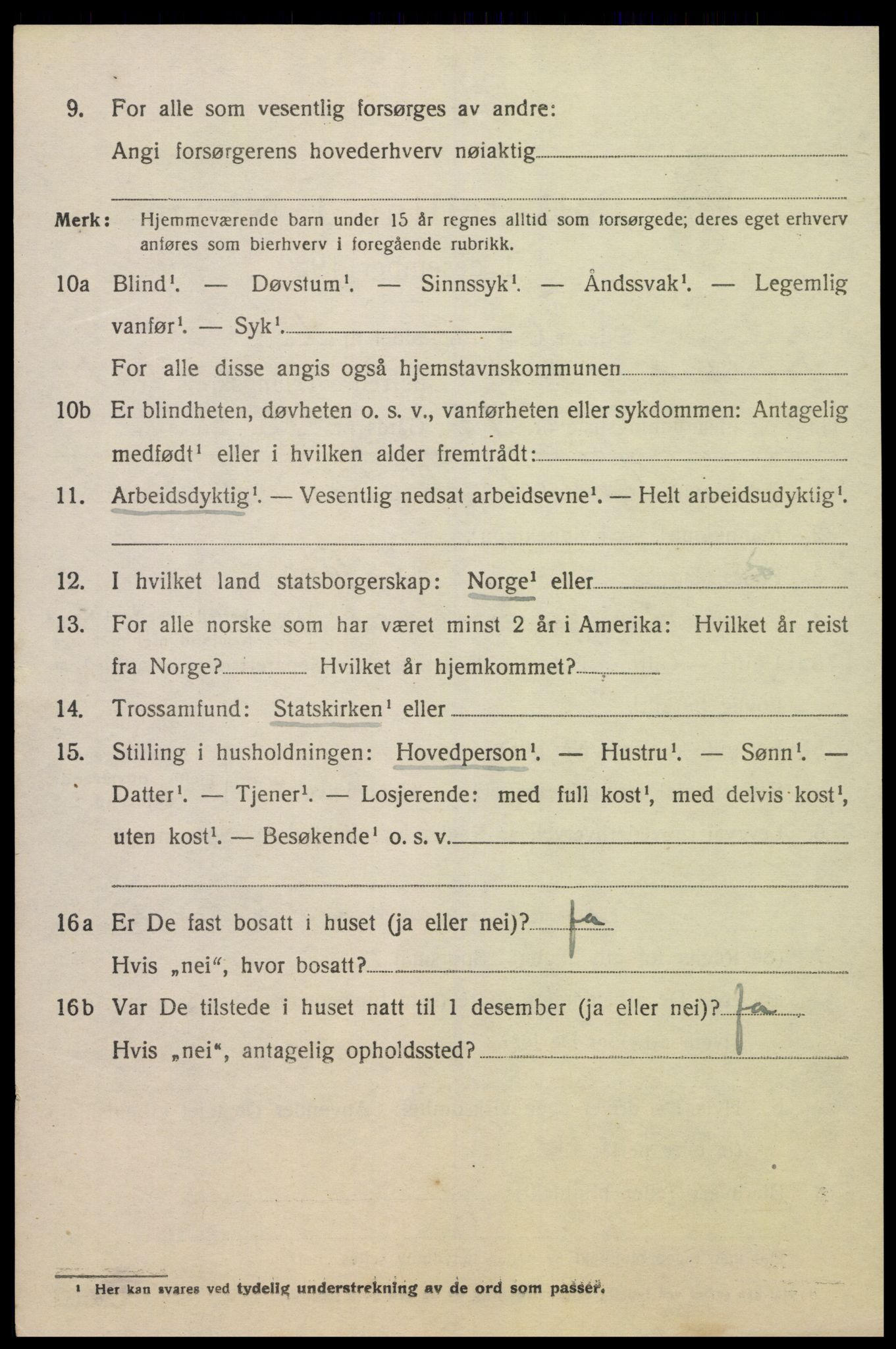 SAK, 1920 census for Sør-Audnedal, 1920, p. 6392