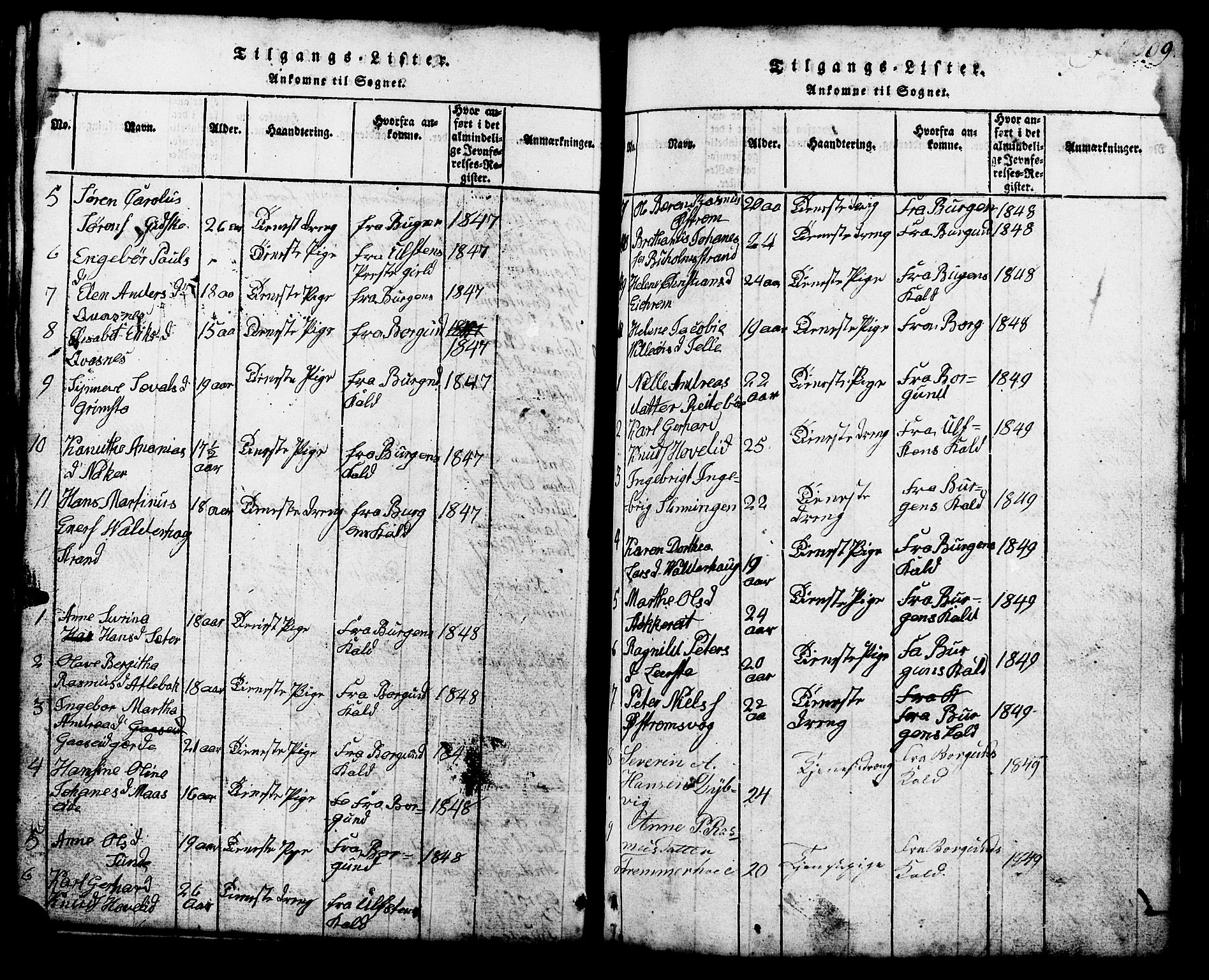 Ministerialprotokoller, klokkerbøker og fødselsregistre - Møre og Romsdal, SAT/A-1454/537/L0520: Parish register (copy) no. 537C01, 1819-1868, p. 309