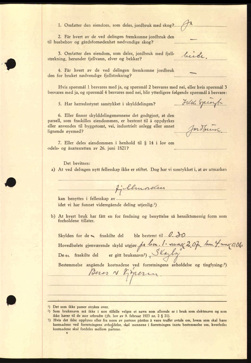 Nordmøre sorenskriveri, AV/SAT-A-4132/1/2/2Ca: Mortgage book no. A93, 1942-1942, Diary no: : 2464/1942