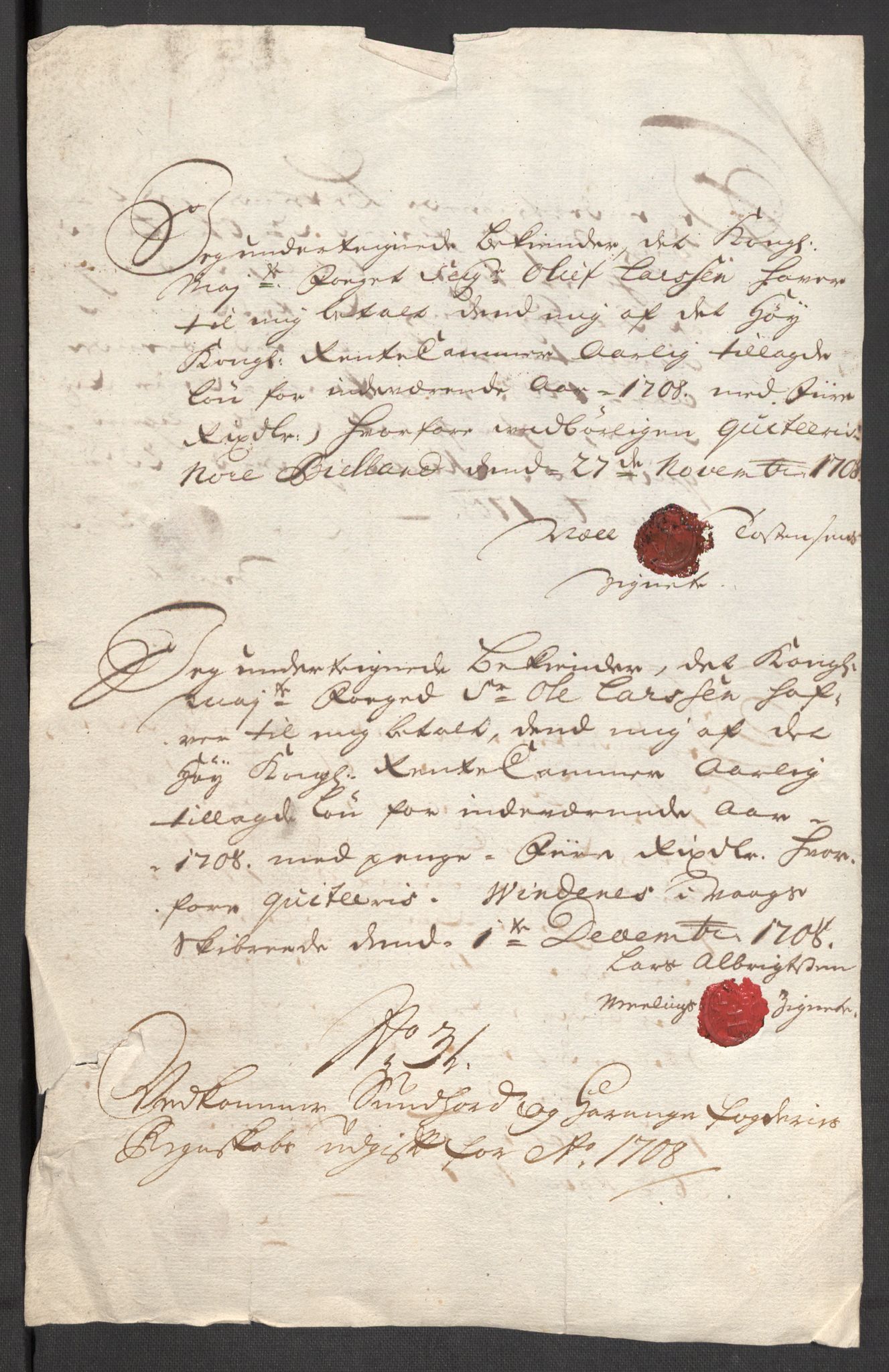 Rentekammeret inntil 1814, Reviderte regnskaper, Fogderegnskap, AV/RA-EA-4092/R48/L2985: Fogderegnskap Sunnhordland og Hardanger, 1708, p. 314