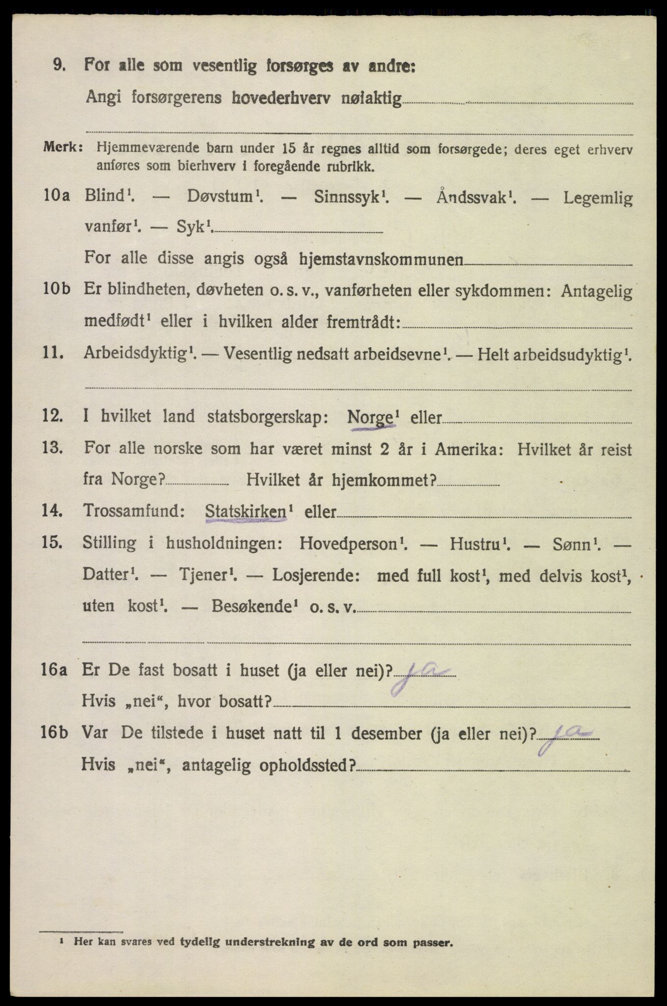 SAH, 1920 census for Nord-Fron, 1920, p. 1939