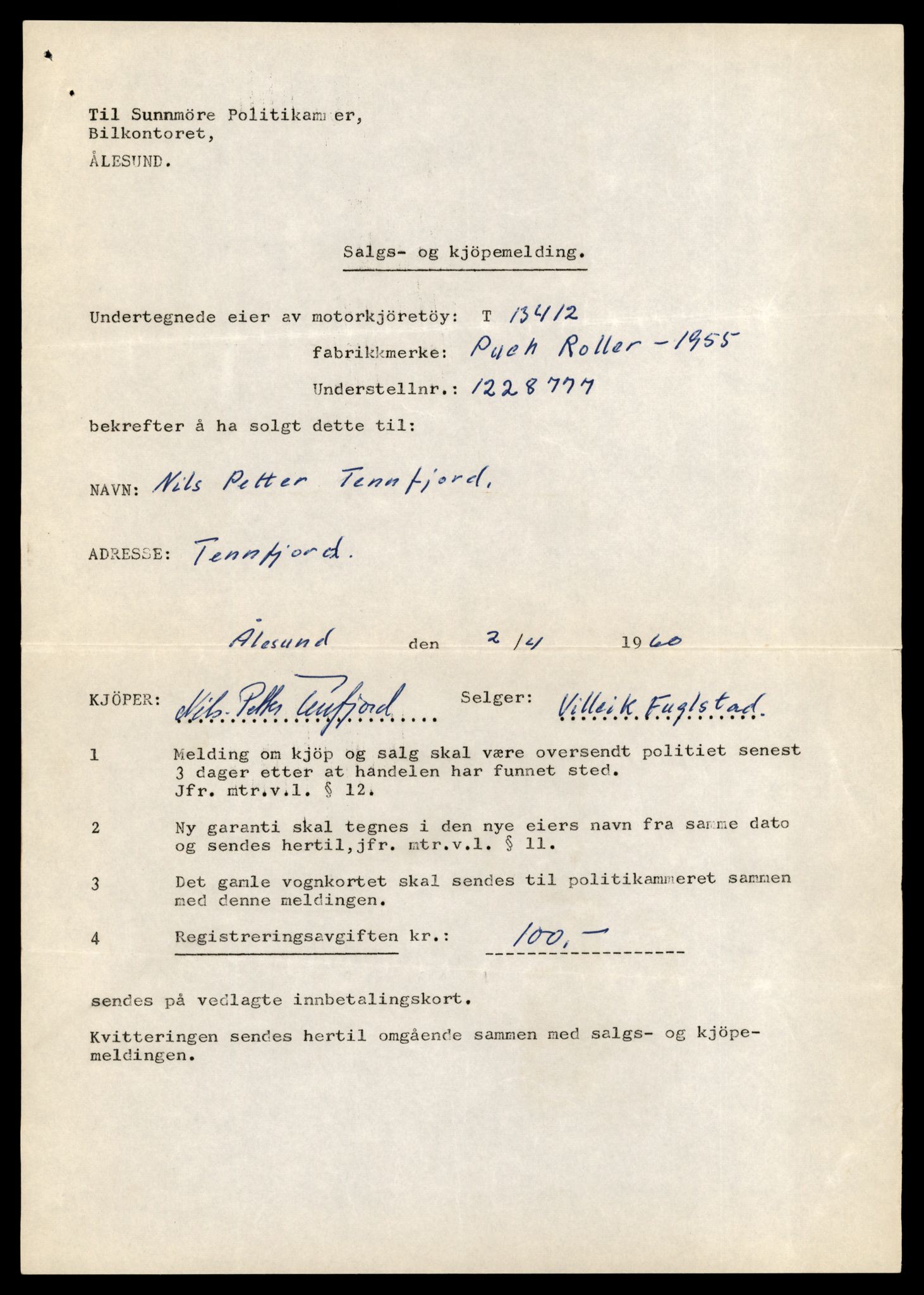 Møre og Romsdal vegkontor - Ålesund trafikkstasjon, AV/SAT-A-4099/F/Fe/L0039: Registreringskort for kjøretøy T 13361 - T 13530, 1927-1998, p. 875