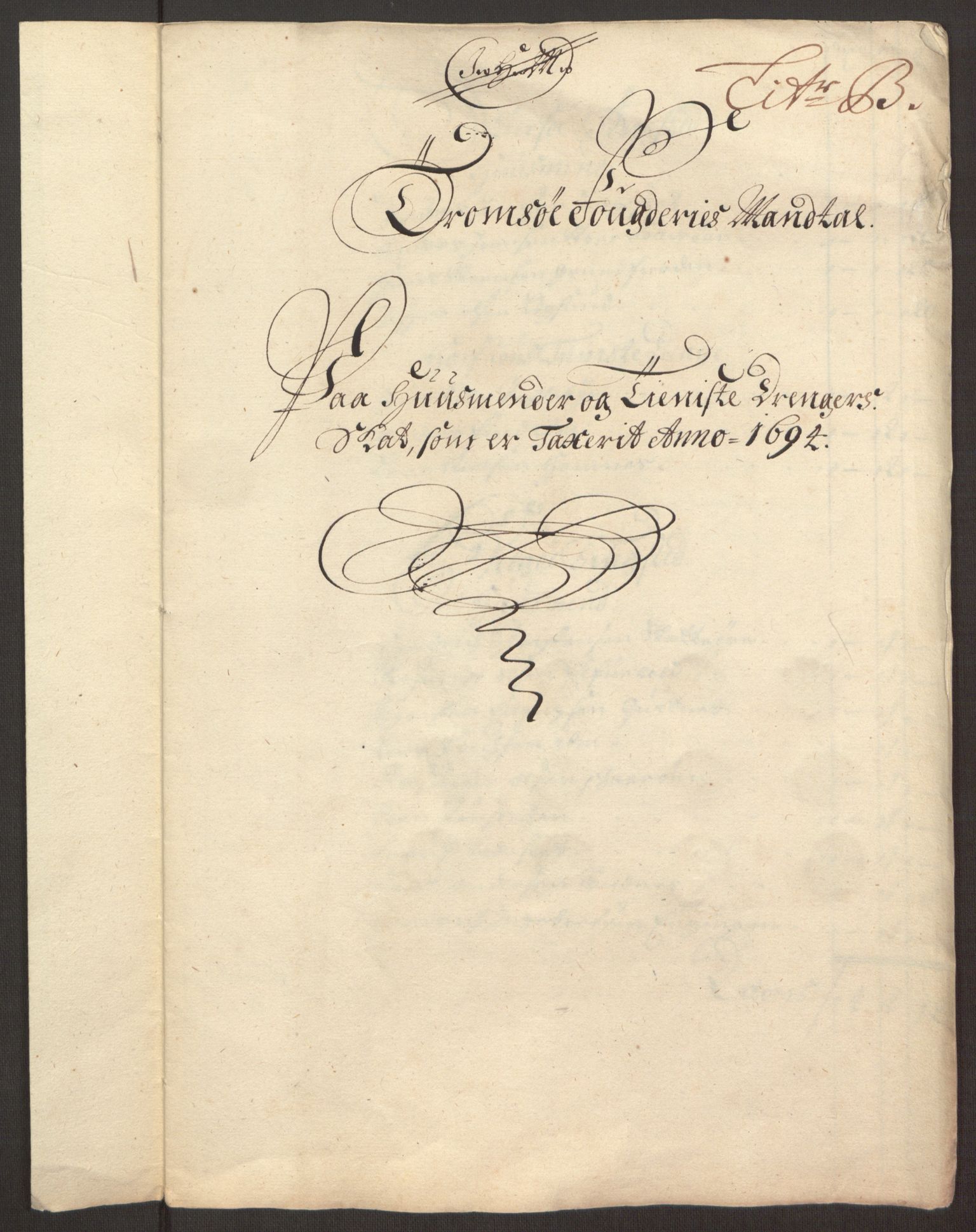 Rentekammeret inntil 1814, Reviderte regnskaper, Fogderegnskap, RA/EA-4092/R68/L4753: Fogderegnskap Senja og Troms, 1694-1696, p. 193
