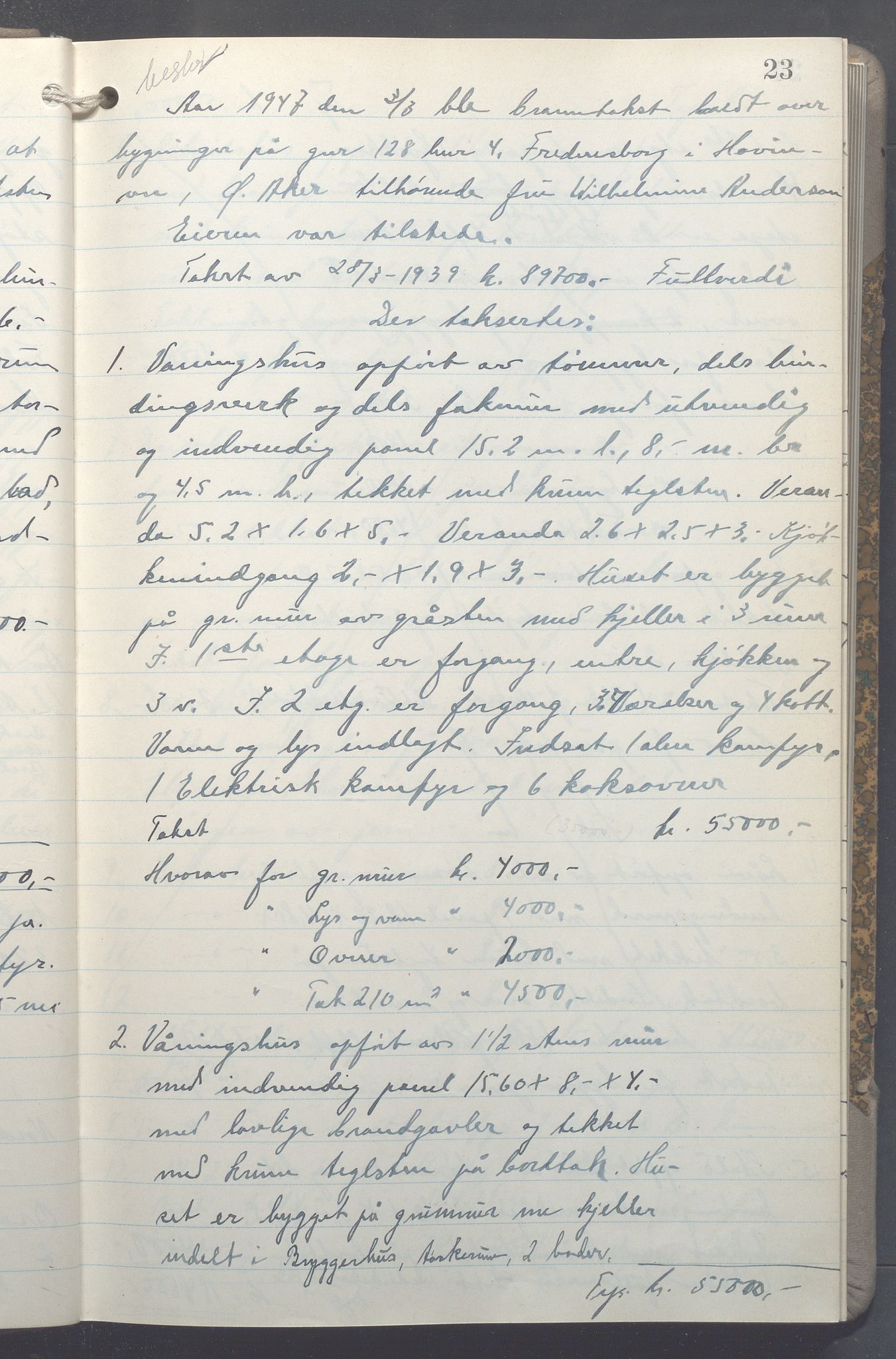 Lensmennene i Aker, OBA/A-10133/F/Fc/L0037: Branntakstprotokoll, 1944-1946, p. 23