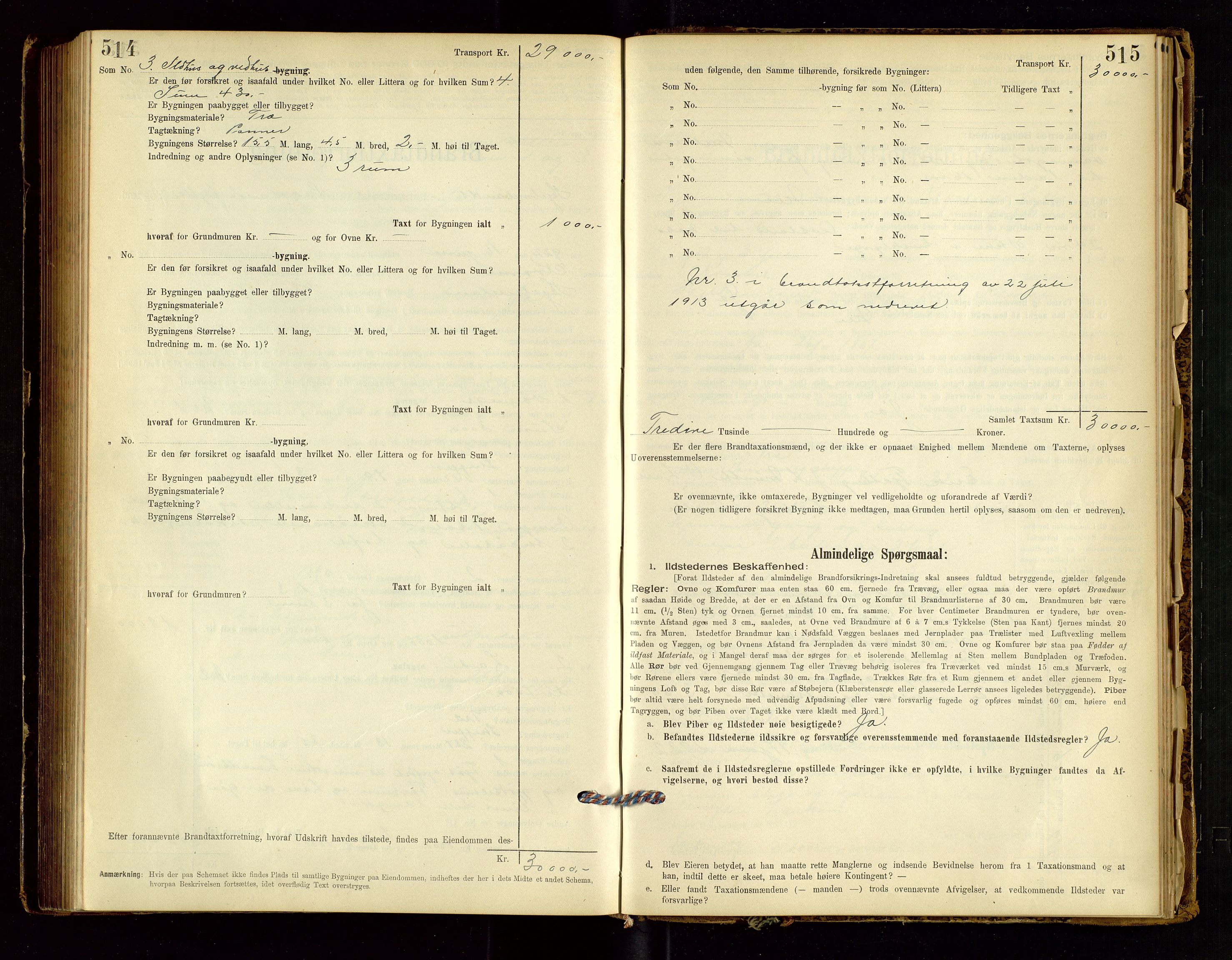 Hjelmeland lensmannskontor, AV/SAST-A-100439/Gob/L0001: "Brandtaxationsprotokol", 1895-1932, p. 514-515