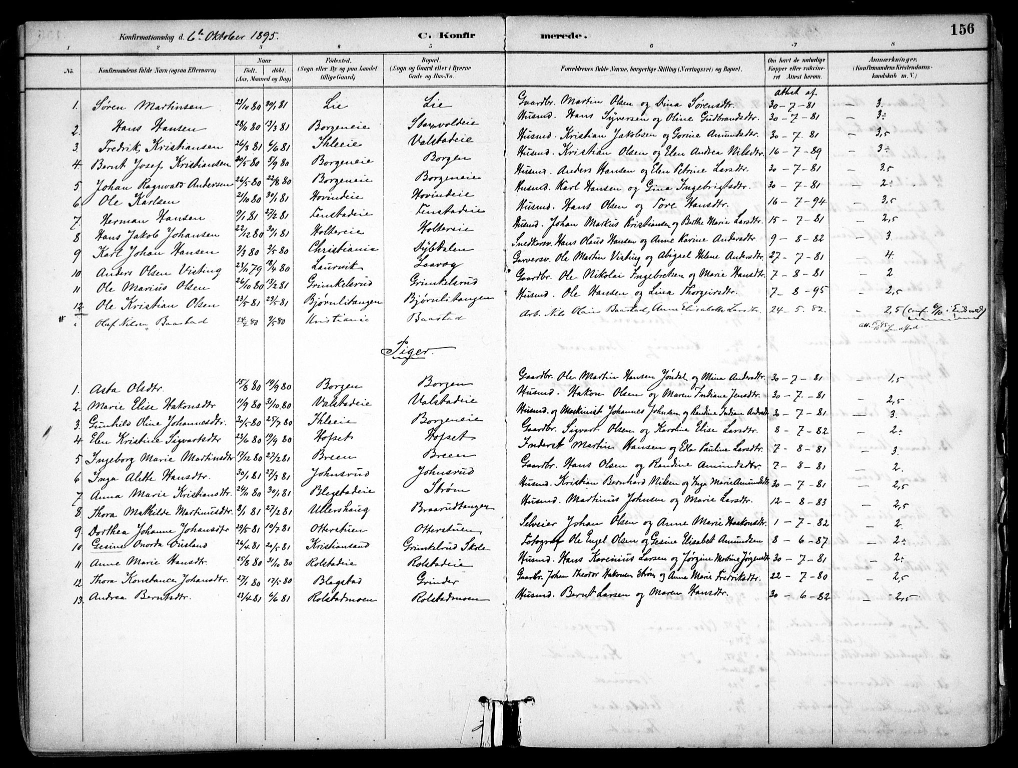 Nes prestekontor Kirkebøker, SAO/A-10410/F/Fb/L0002: Parish register (official) no. II 2, 1883-1918, p. 156