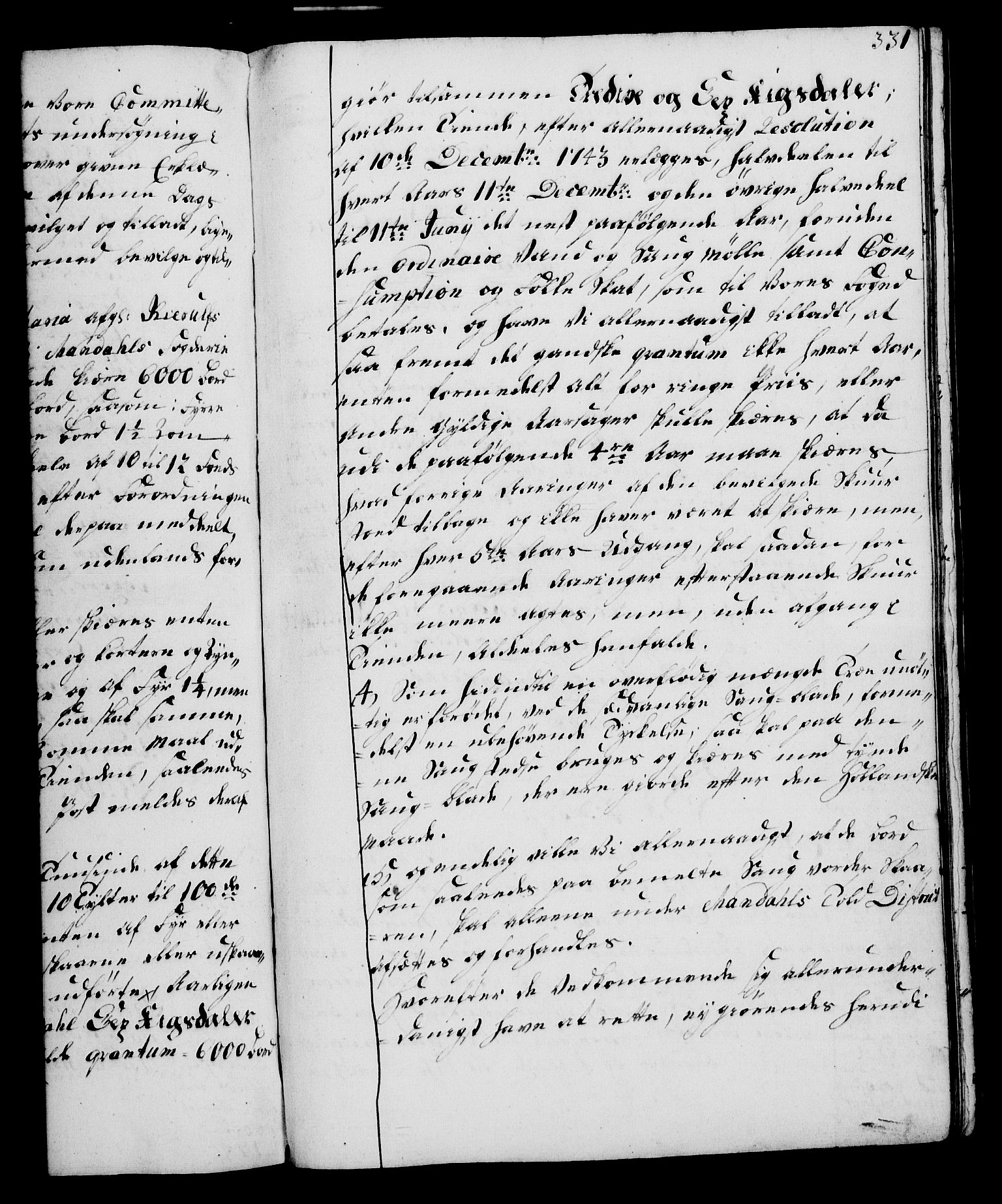 Rentekammeret, Kammerkanselliet, RA/EA-3111/G/Gg/Gga/L0006: Norsk ekspedisjonsprotokoll med register (merket RK 53.6), 1749-1759, p. 331