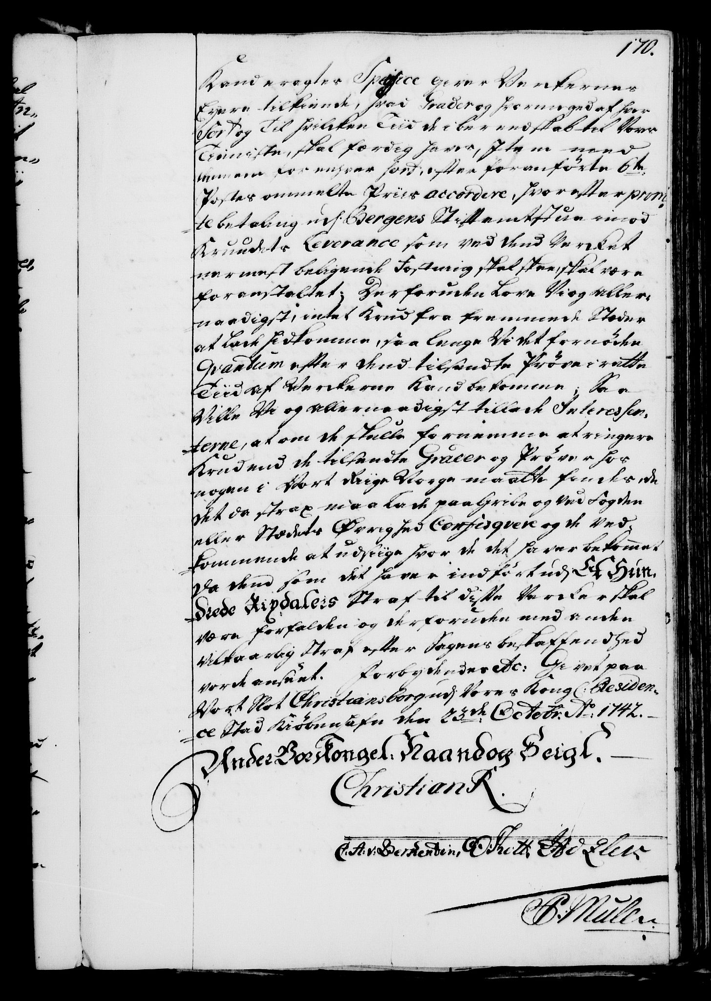 Rentekammeret, Kammerkanselliet, AV/RA-EA-3111/G/Gg/Gga/L0005: Norsk ekspedisjonsprotokoll med register (merket RK 53.5), 1741-1749, p. 170