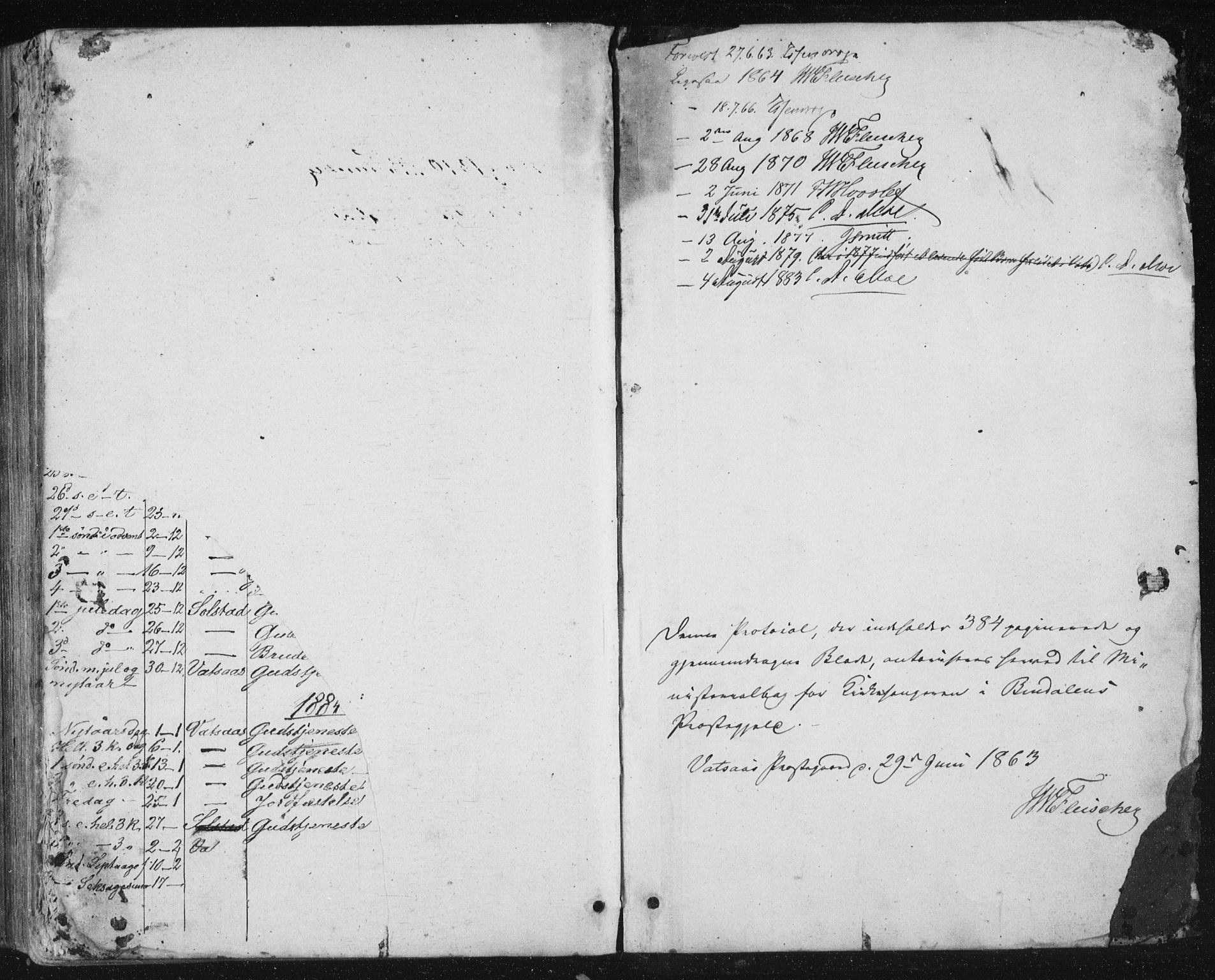 Ministerialprotokoller, klokkerbøker og fødselsregistre - Nordland, SAT/A-1459/810/L0158: Parish register (copy) no. 810C02 /1, 1863-1883